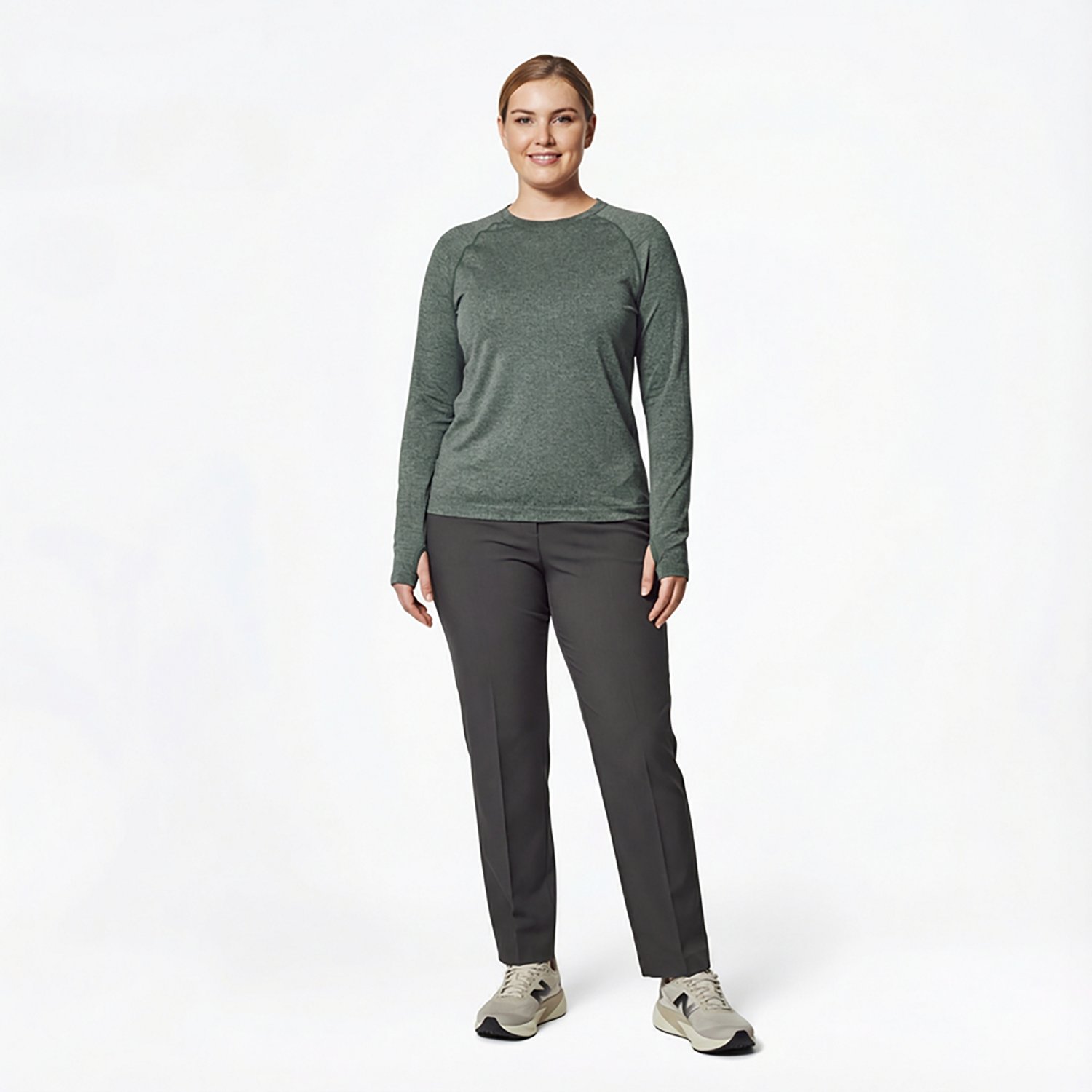 BCG Women's SMLS Rib Long Sleeve T-shirt - view number 3