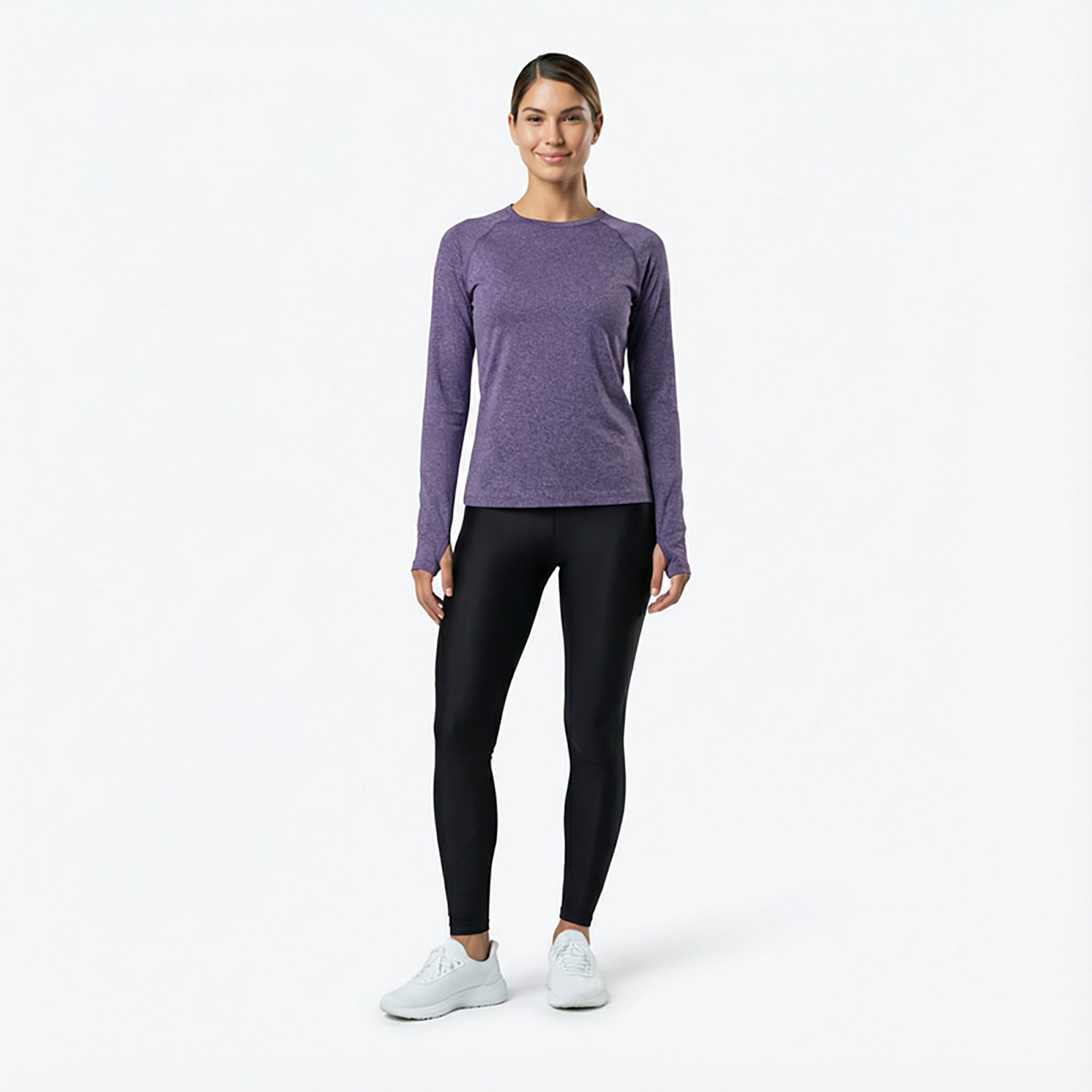BCG Women's SMLS Rib Long Sleeve T-shirt - view number 2