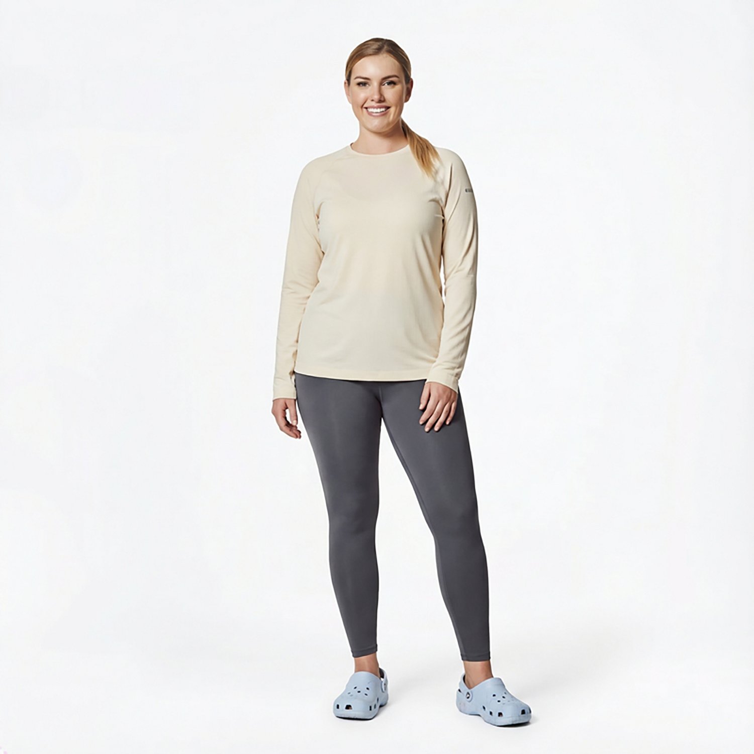 BCG Women's SMLS Rib Long Sleeve T-shirt - view number 3
