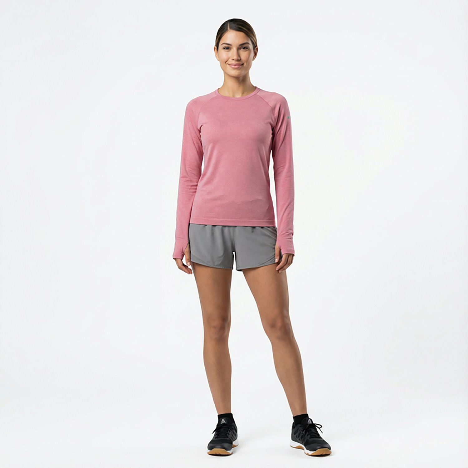 BCG Women's SMLS Rib Long Sleeve T-shirt - view number 3