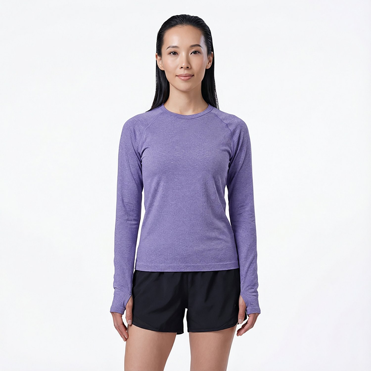BCG Women's SMLS Rib Long Sleeve T-shirt - view number 2