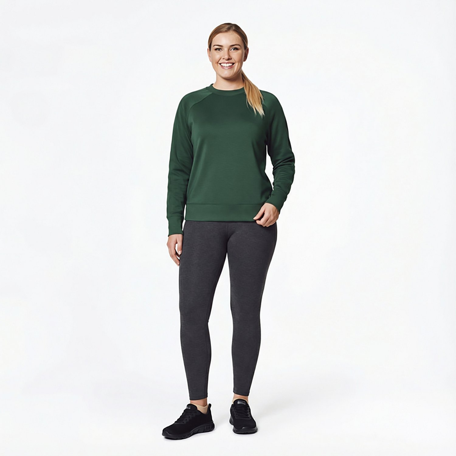 BCG Women's Fleece Long Sleeve Pullover Top