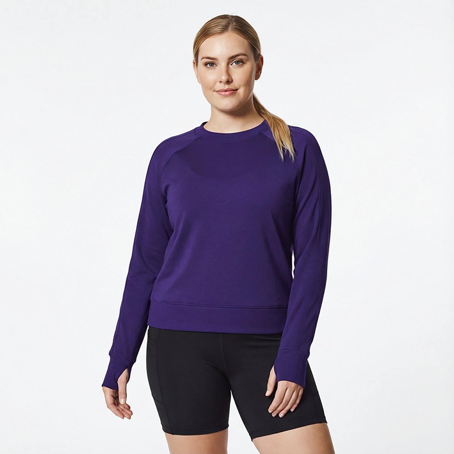 BCG Women's Fleece Long Sleeve Pullover Top - view number 4