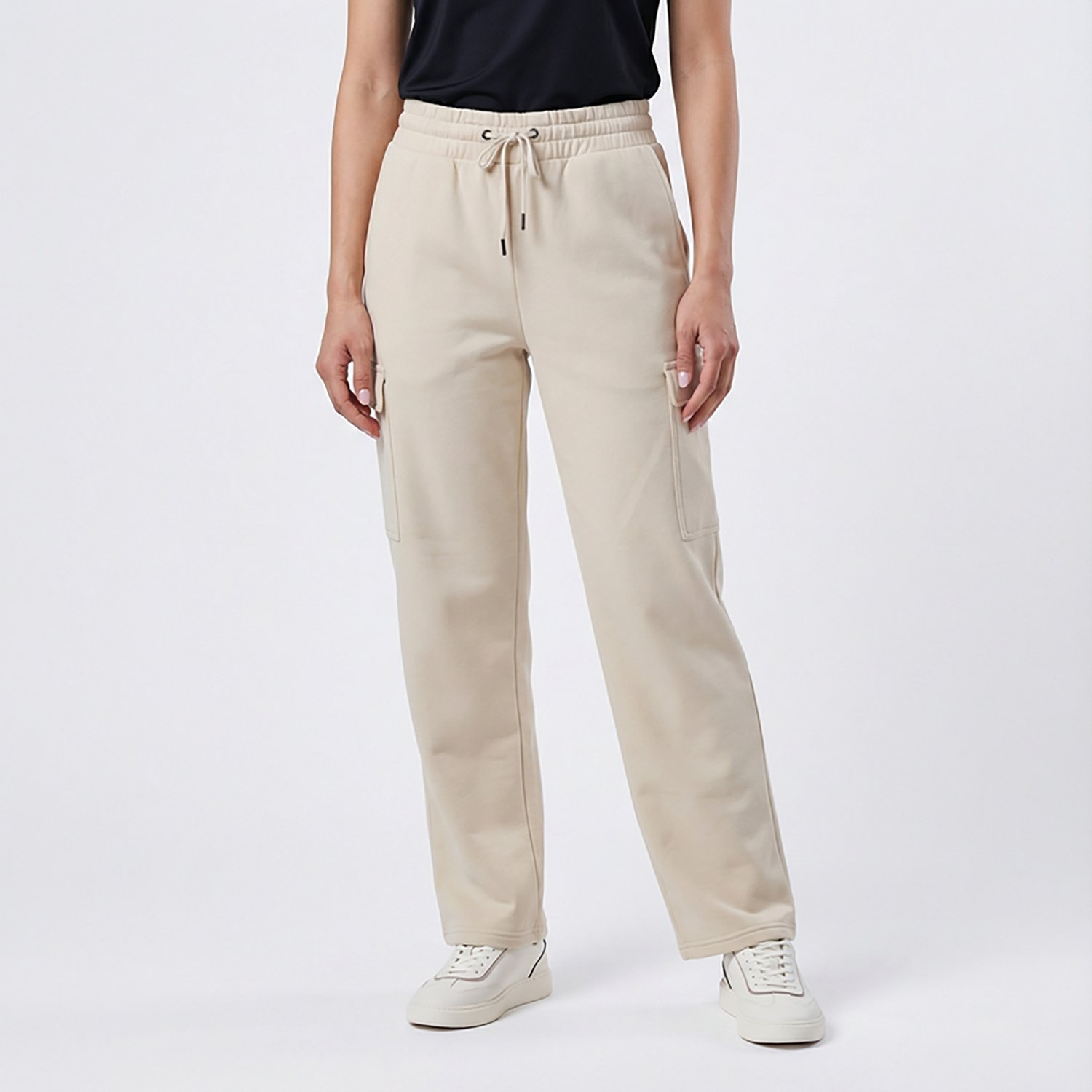 BCG Women's Lifestyle Wide Leg Fleece Cargo Pants - view number 2