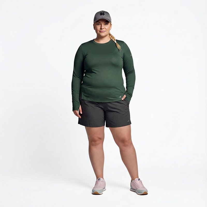 Bcg Women's Texture Plus Size Long Sleeve T-Shirt-image