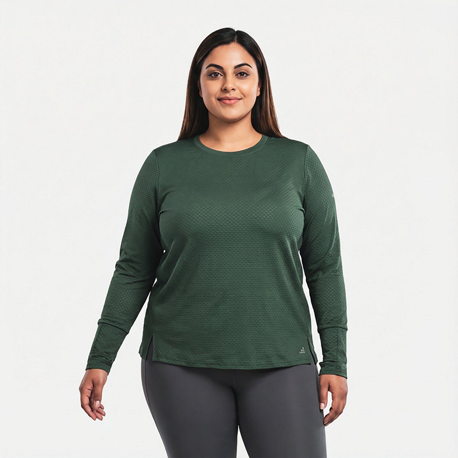 BCG Women's Texture Plus Size Long Sleeve T-shirt - view number 2