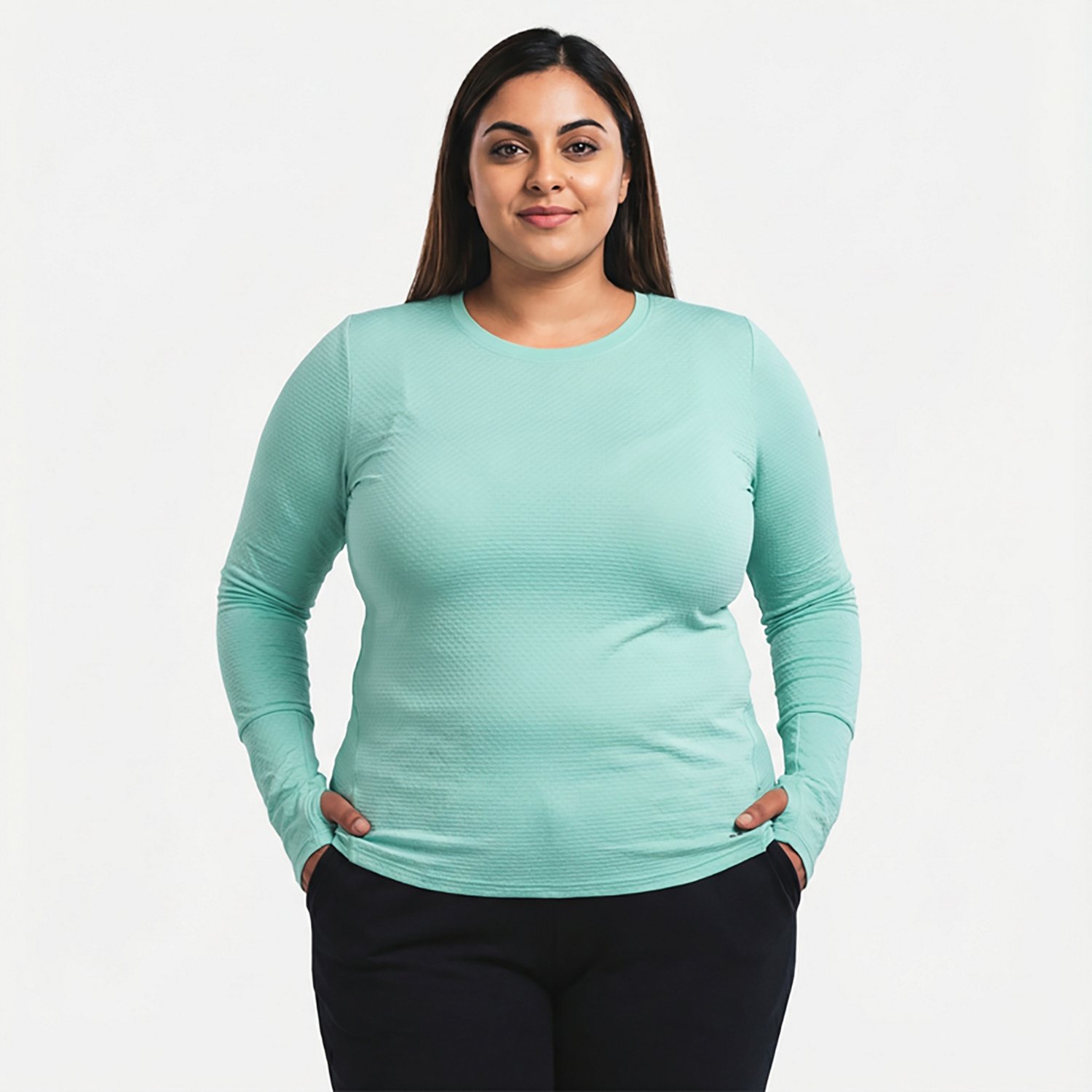 BCG Women's Texture Plus Size Long Sleeve T-shirt - view number 2