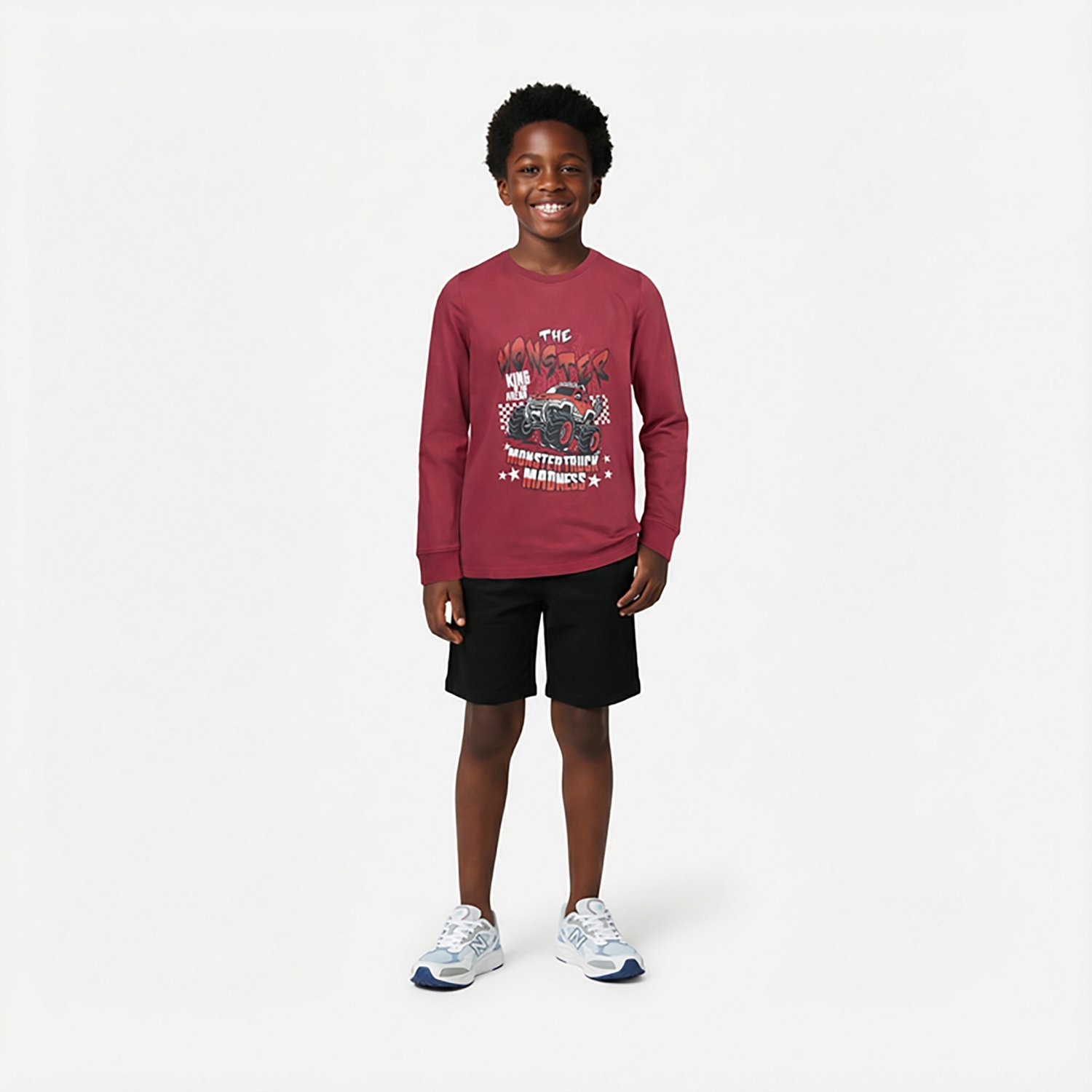 BCG Boys' Lifestyle Monster Truck Madness Long Sleeve T-shirt