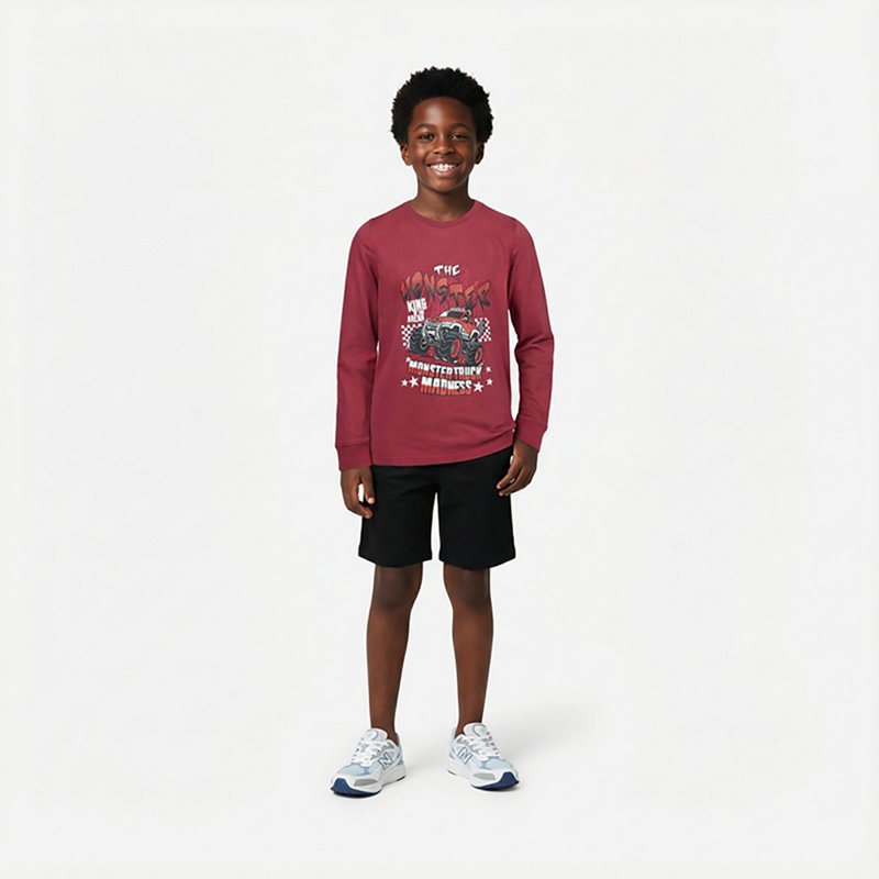 Bcg Boys' Lifestyle Monster Truck Madness Long Sleeve T-Shirt-image