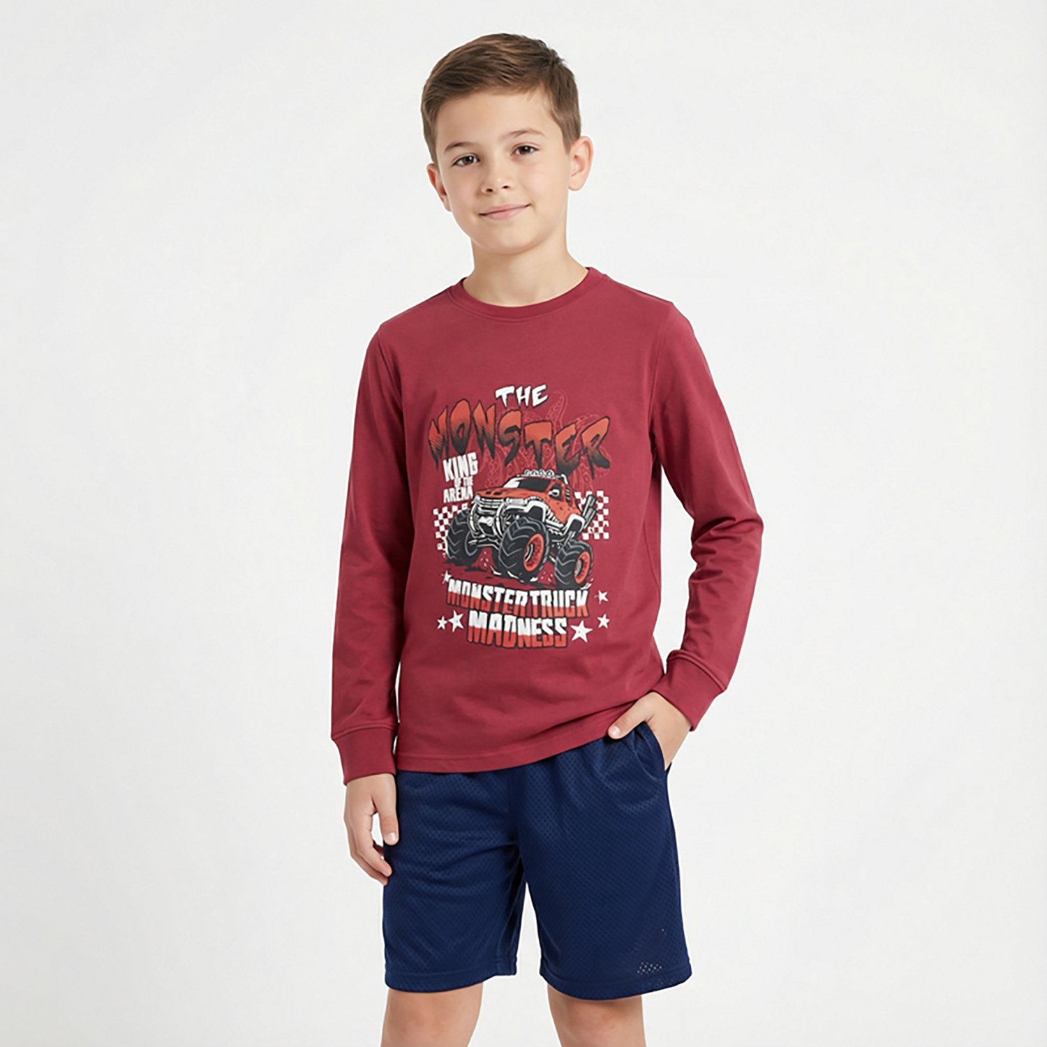BCG Boys' Lifestyle Monster Truck Madness Long Sleeve T-shirt - view number 2