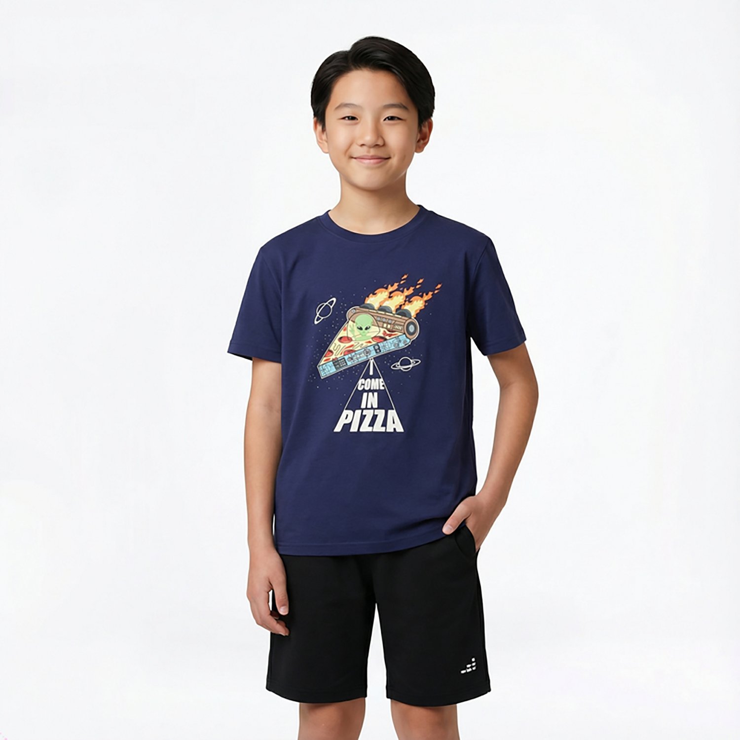 BCG Boys' Lifestyle Come In Pizza T-shirt