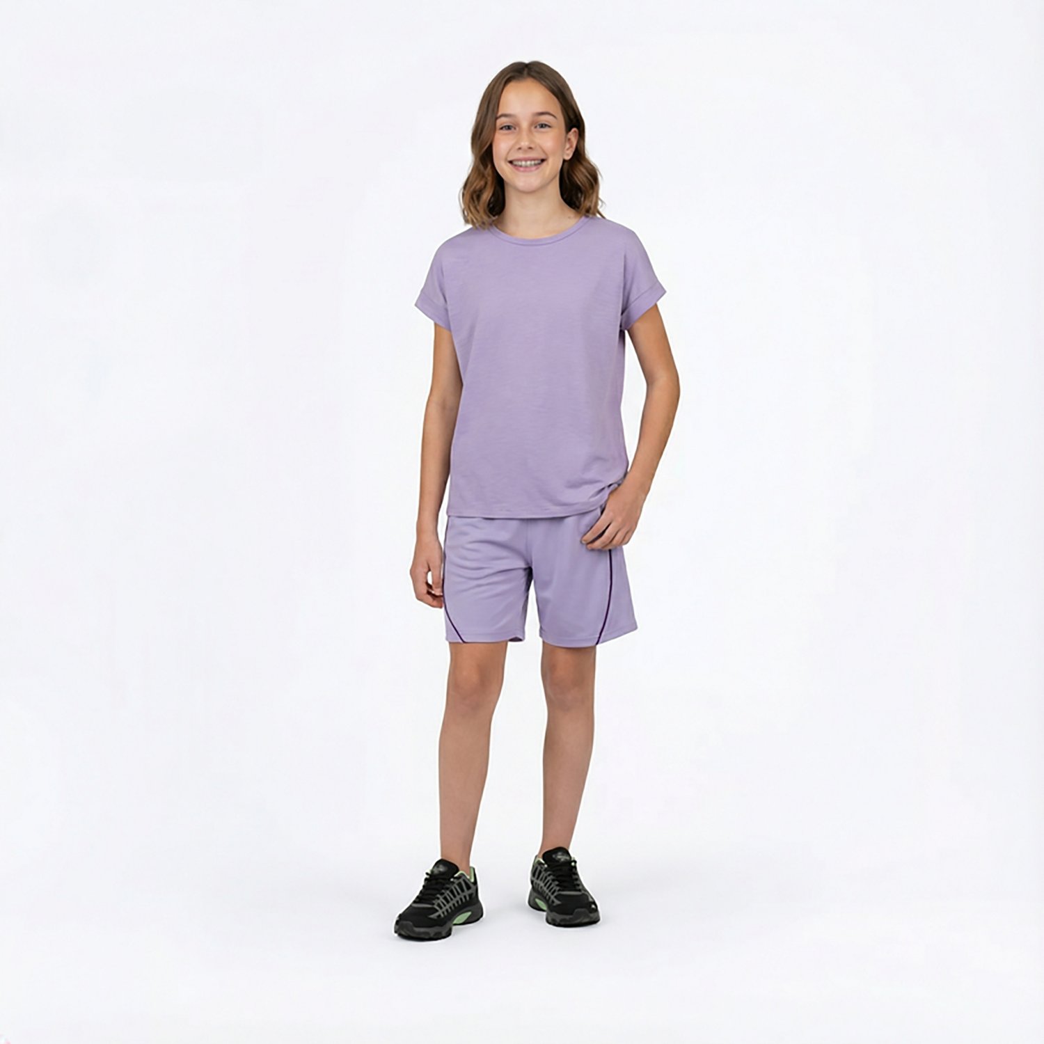 BCG Girls' Slub Cut-Out T-shirt