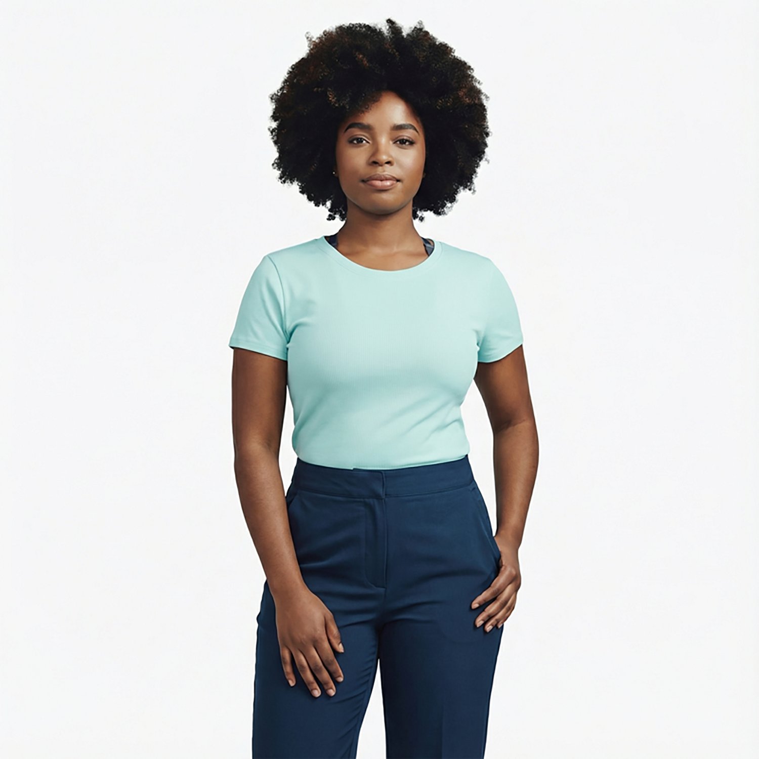 BCG Women's Rib Crop T-shirt - view number 2