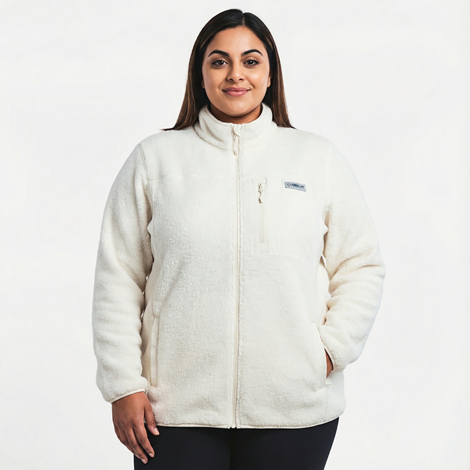 Magellan Outdoors Women's Plus Campfire Fleece Sherpa Jacket - view number 2