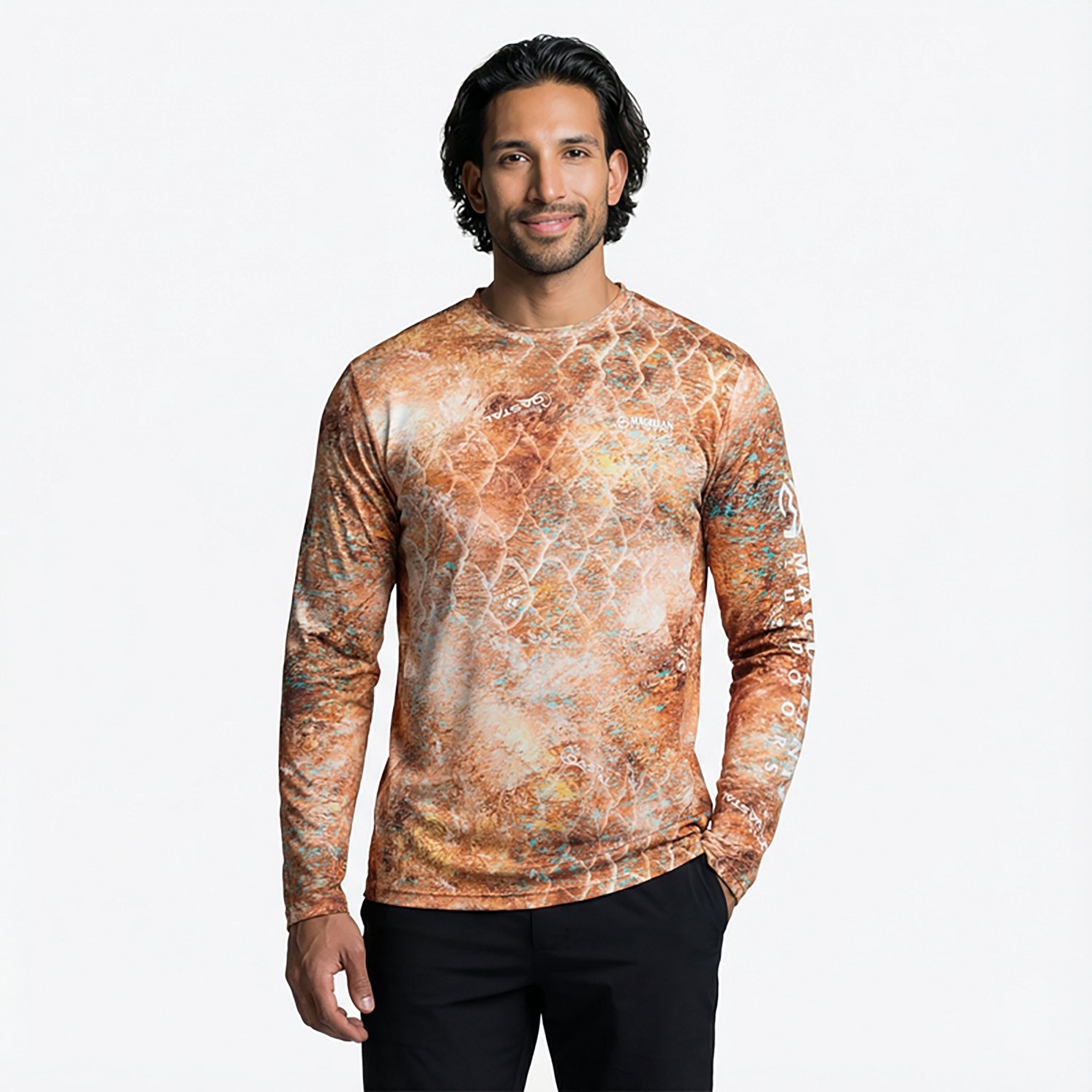 Magellan Outdoors Men's Mossy Oak Coastal Long Sleeve Crew T-shirt - view number 2