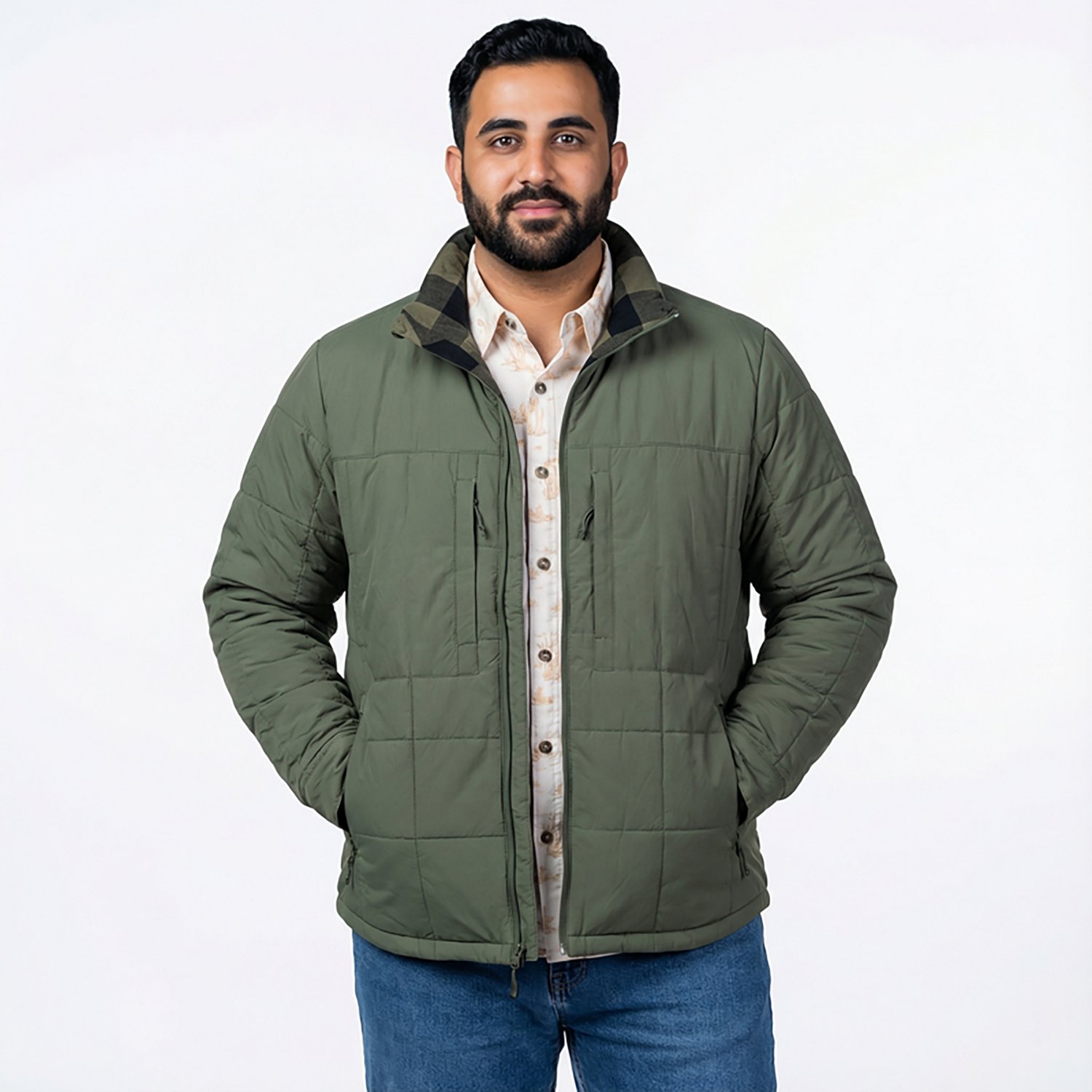 Magellan Outdoors Men's Pro Jacob Wheeler Reversible Insulated Long Sleeve Shirt Jacket - view number 2