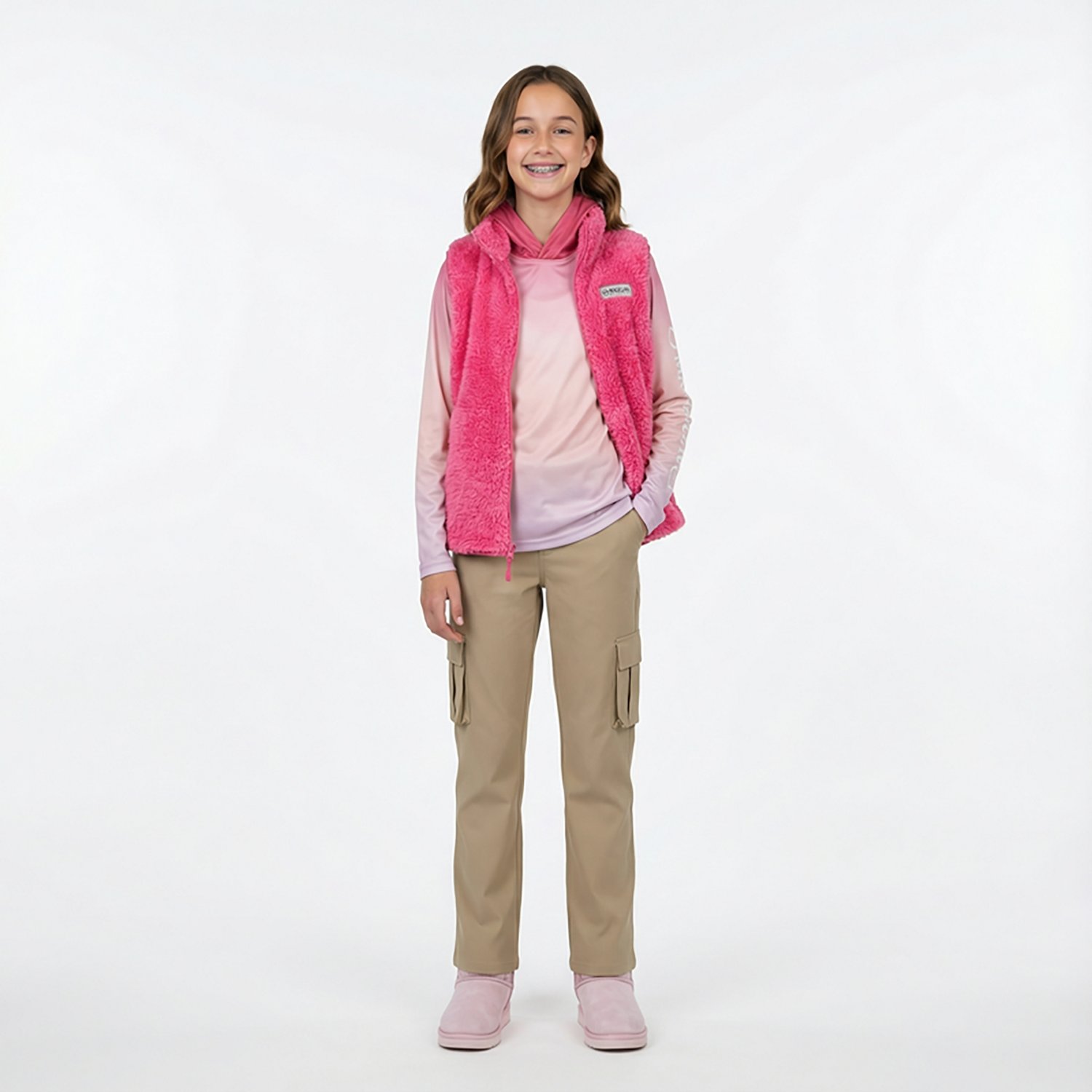 Magellan Outdoors Girls' Campfire Sherpa Vest