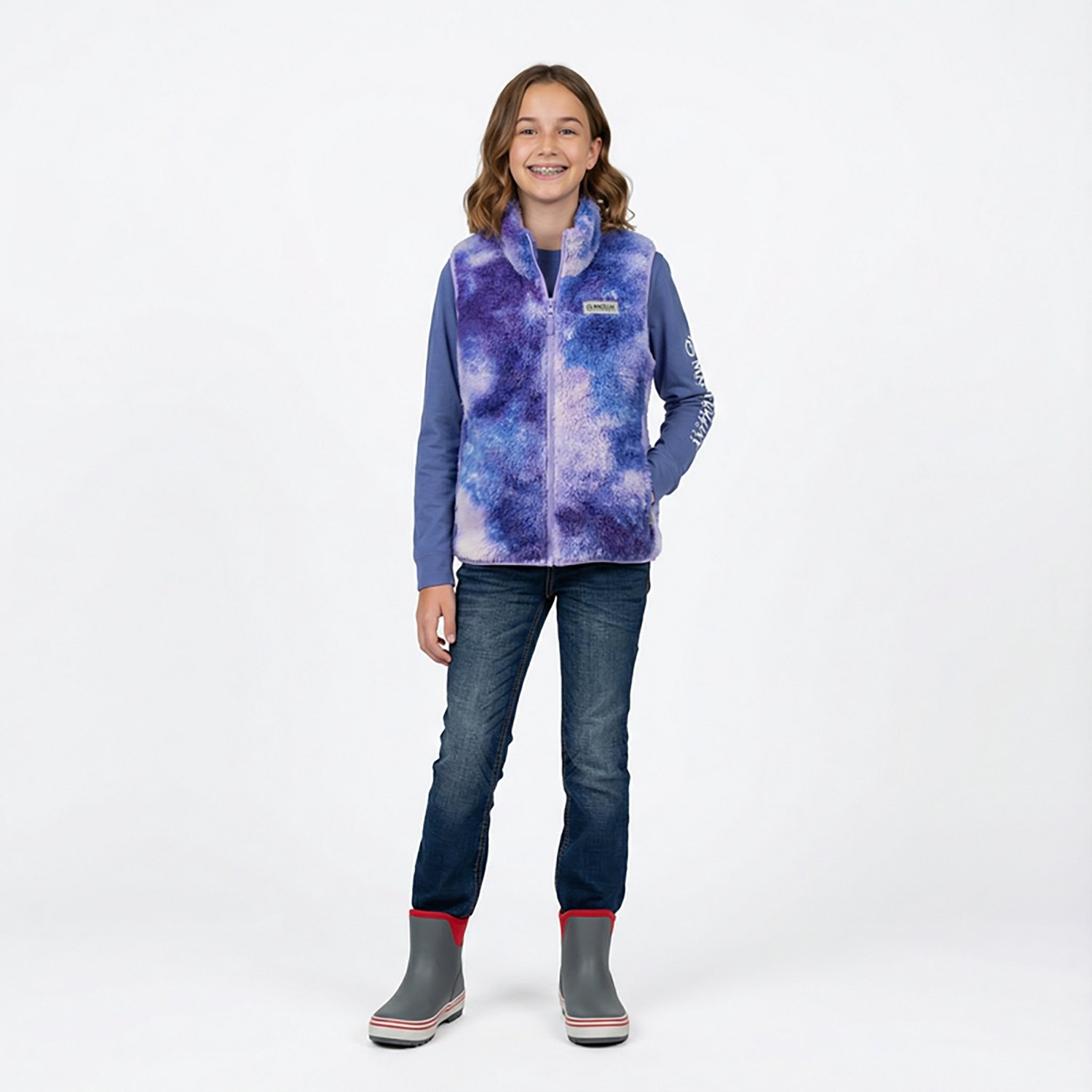 Magellan Outdoors Girls' Campfire Sherpa Vest