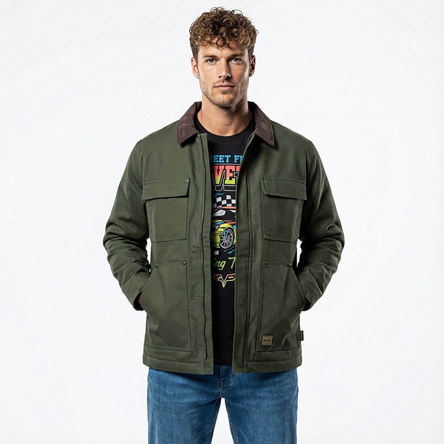 Brazos Men's Ranch Hand Insulated Barn Jacket - view number 2