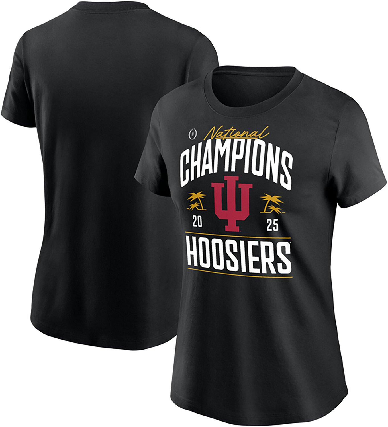 Women's Indiana University Hoosiers 2025 CFP National Champions Locker Room Short Sleeve T-Shirt