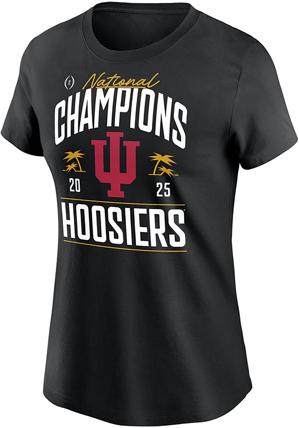 Women's Indiana University Hoosiers 2025 CFP National Champions Locker Room Short Sleeve T-Shirt - view number 2