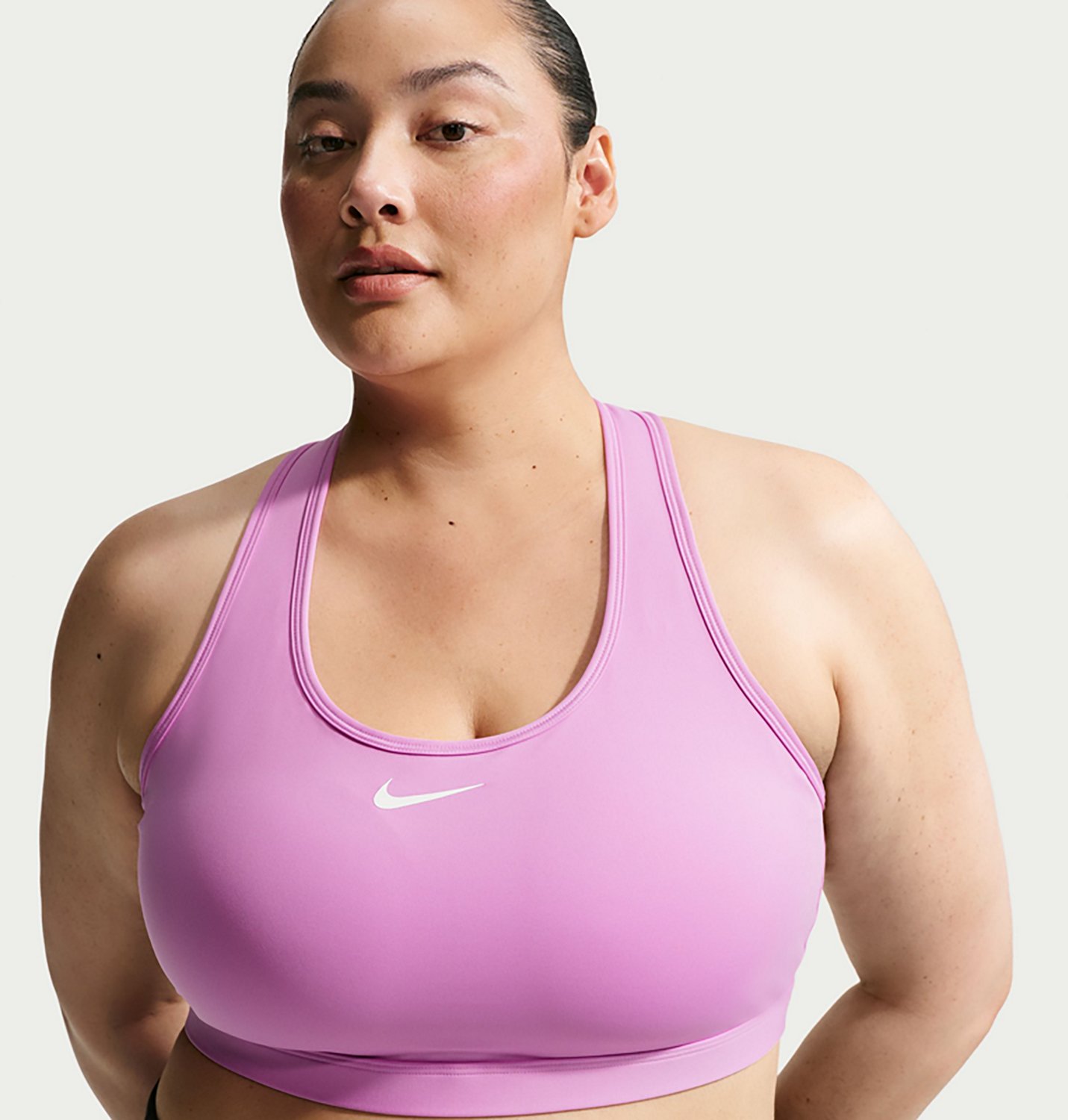 Nike Women's Dri-FIT Swoosh Medium Support Plus Size Sports Bra - view number 3