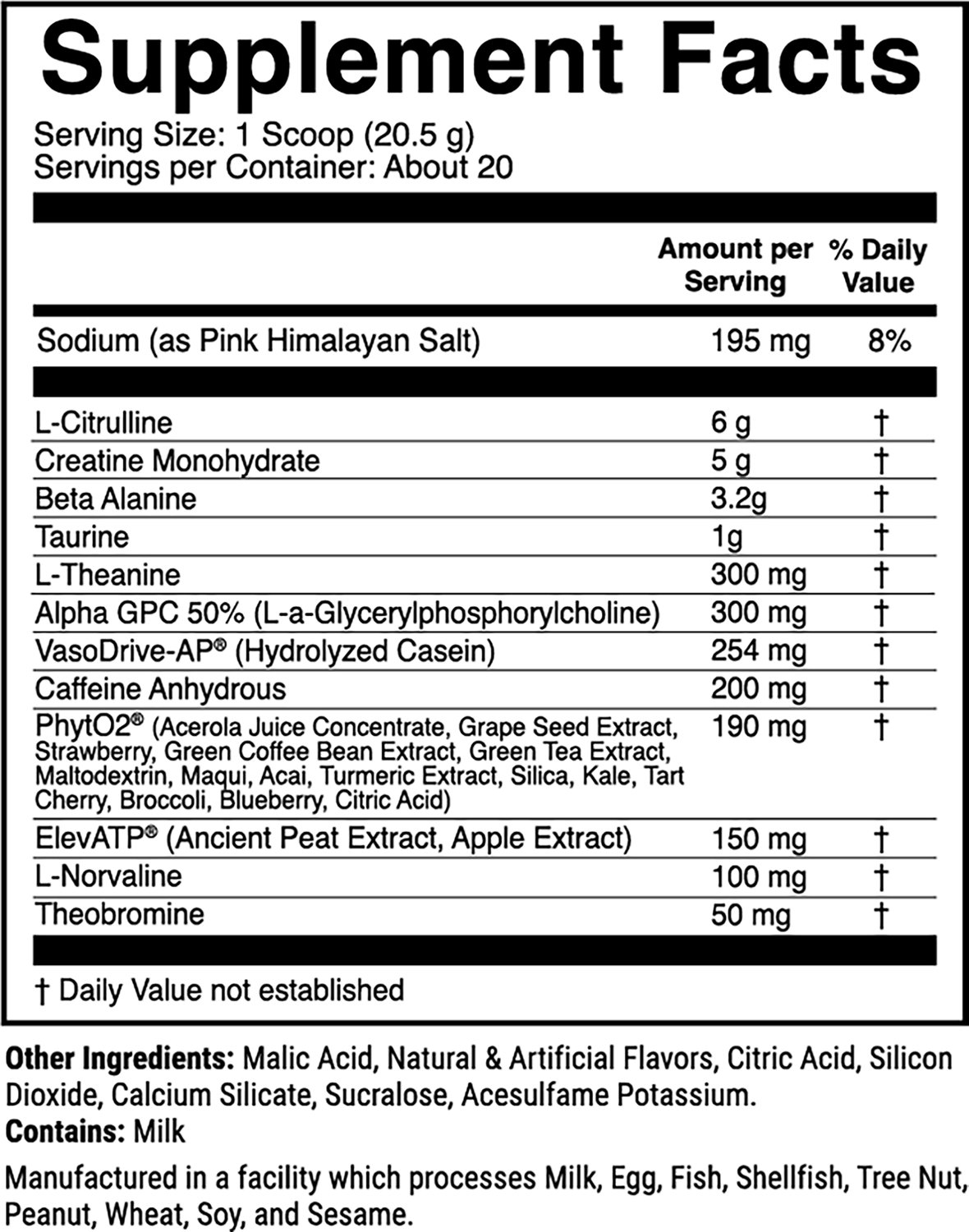 1st Phorm Project-1 Pre-workout - 20 servings - view number 2