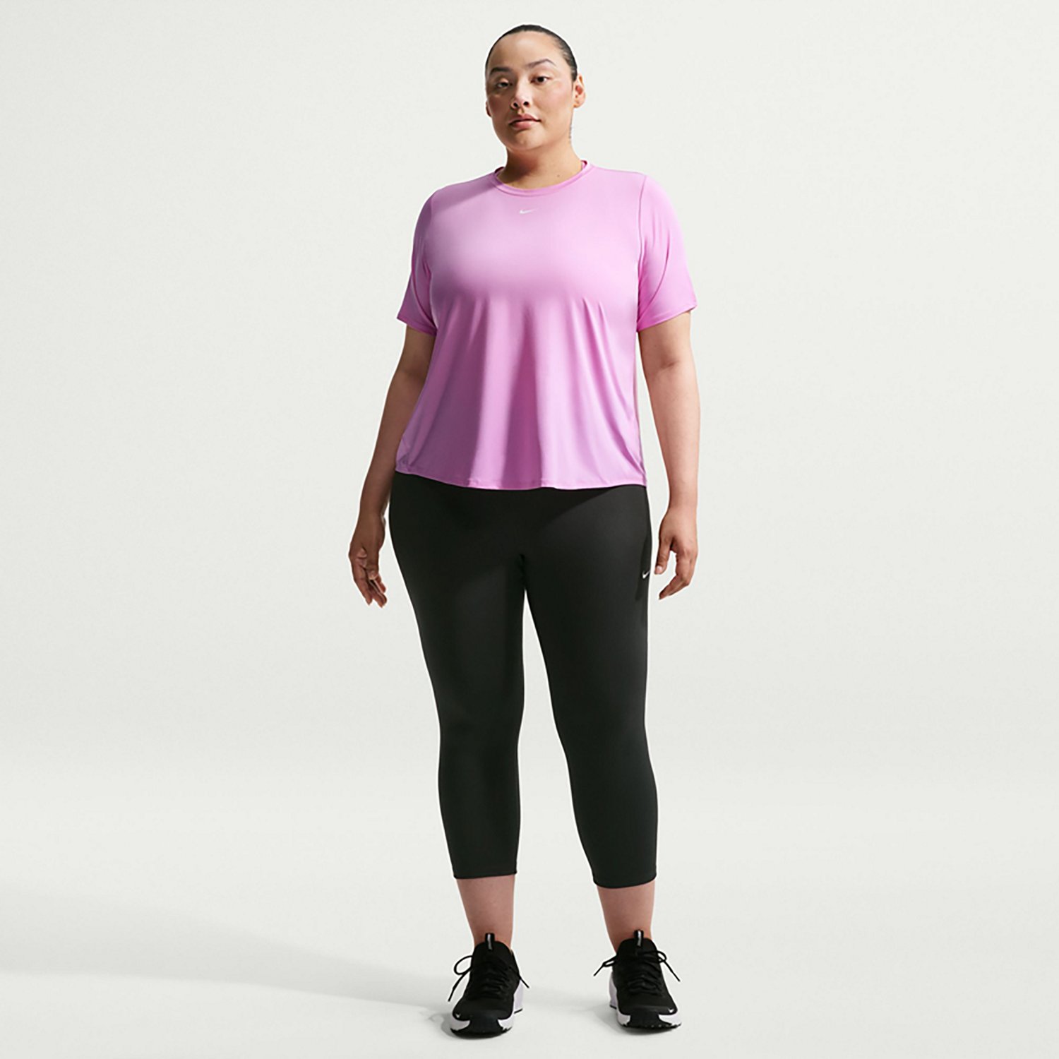 Nike Women's Dri-FIT High-Waisted Plus Size Crop Leggings - view number 5