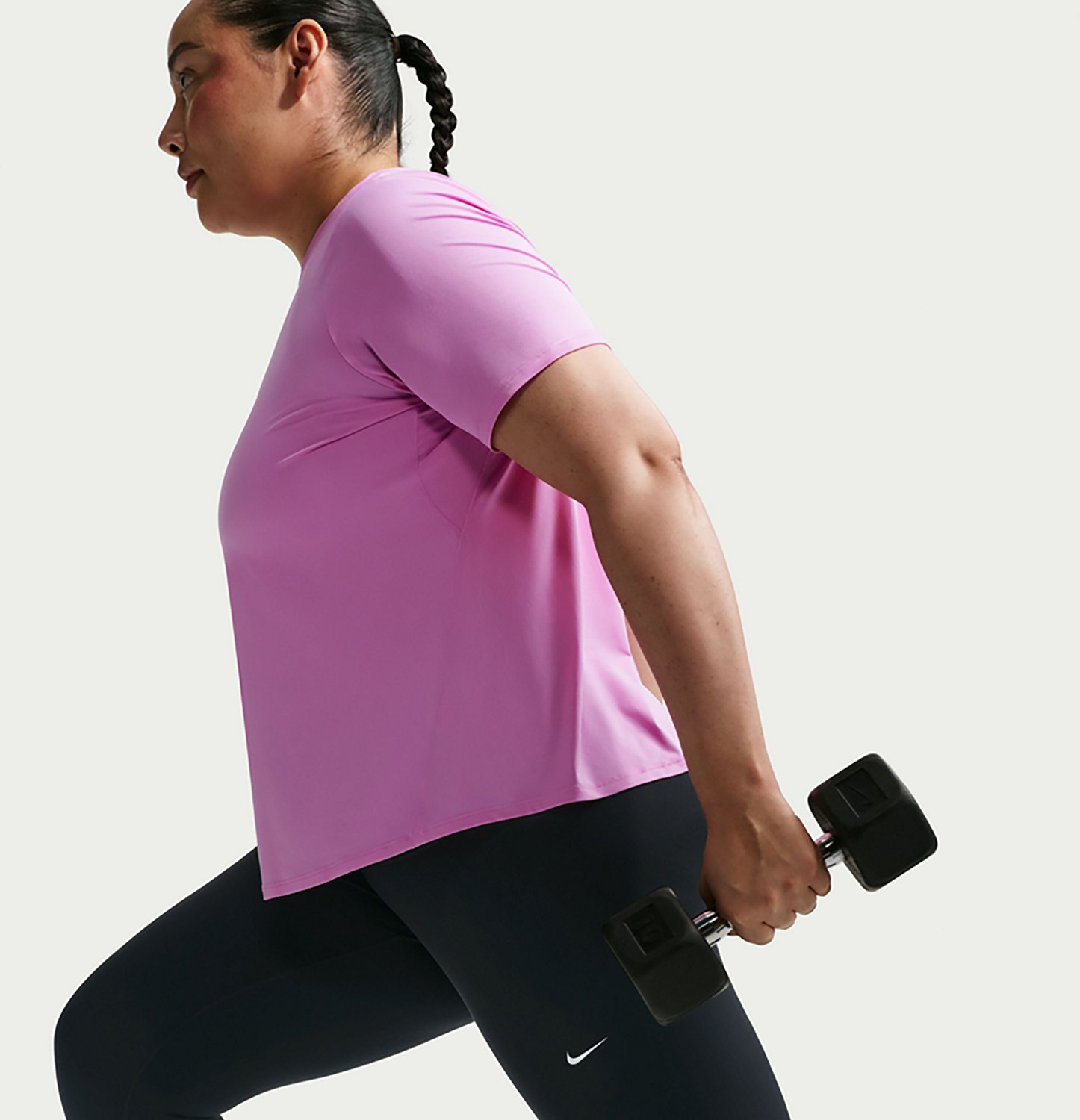 Nike Women's Dri-FIT High-Waisted Plus Size Crop Leggings - view number 4