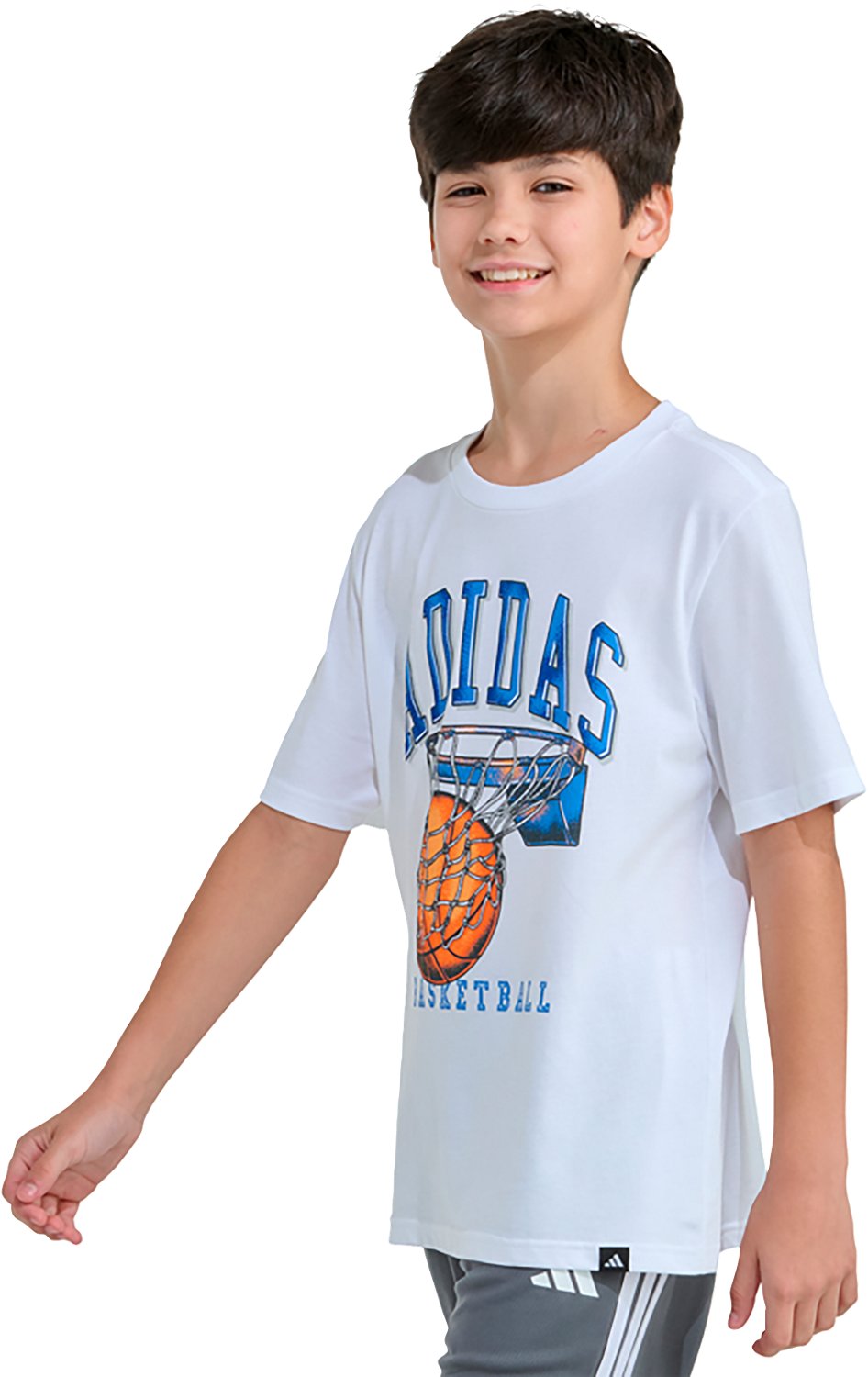 adidas Boys' Basketball Dunk Short Sleeve T-shirt - view number 3