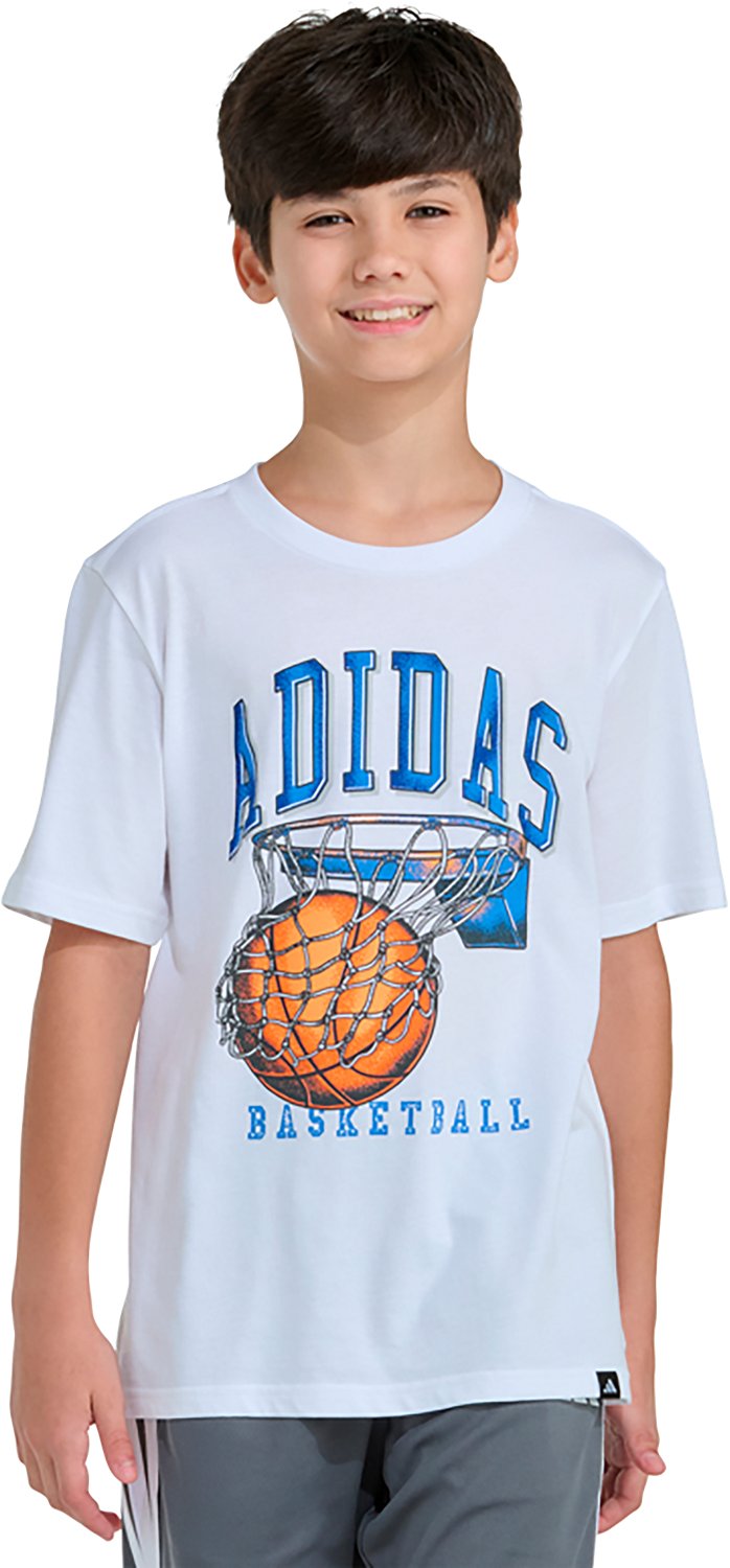 adidas Boys' Basketball Dunk Short Sleeve T-shirt