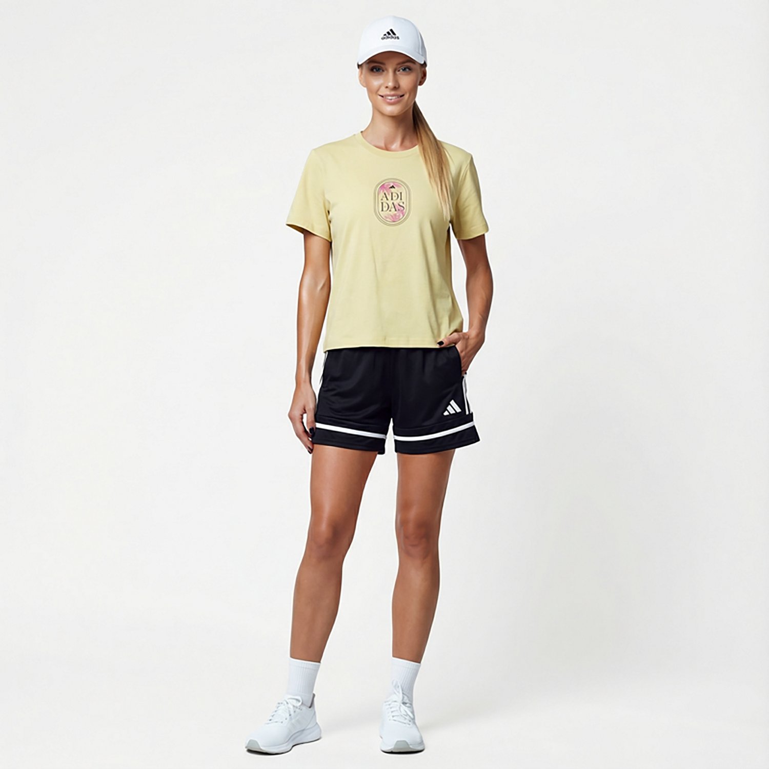 adidas Women's Jet Set Palms Graphic T-shirt