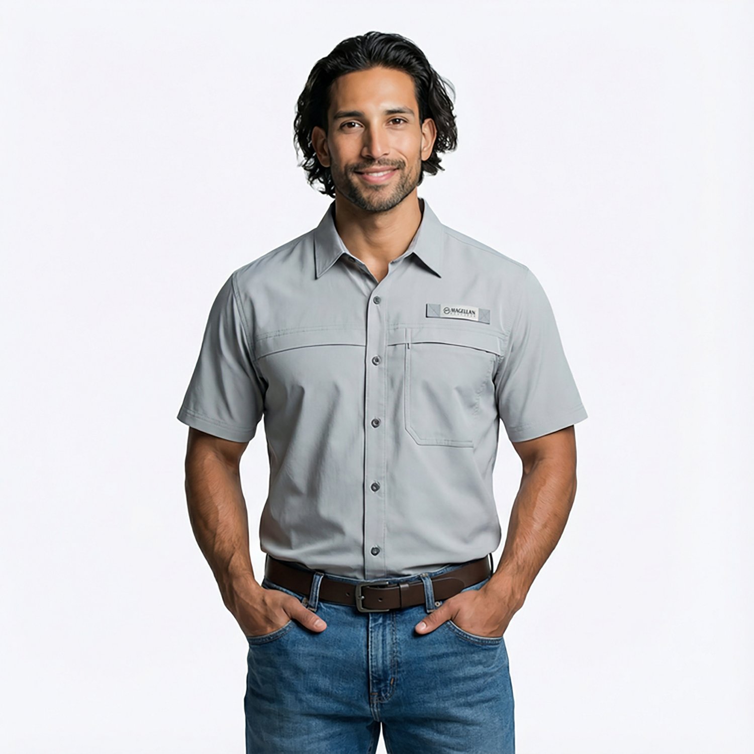 Magellan Outdoors Men's Explorer Trek Short Sleeve T-shirt                                                                       - view number 3