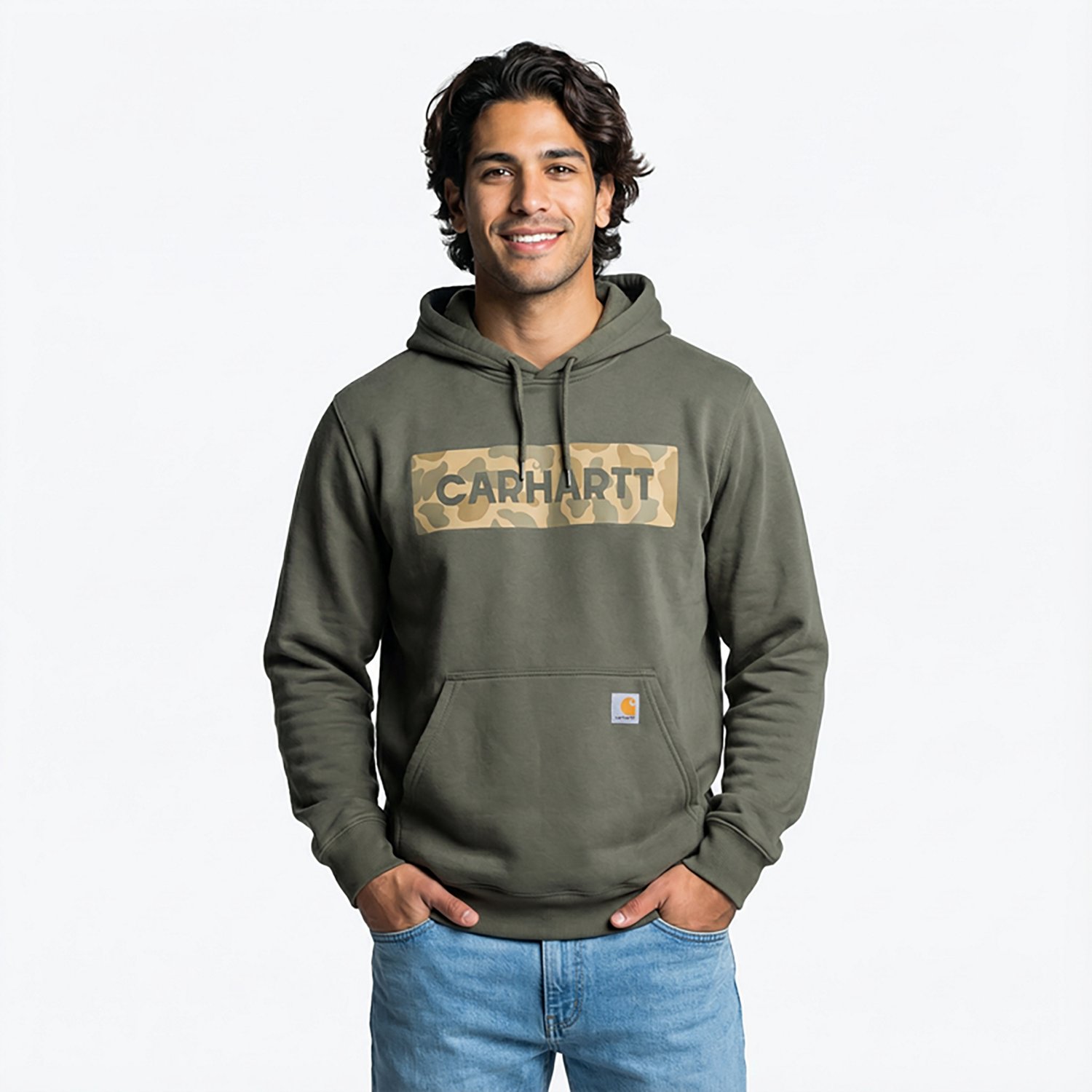 Carhartt Men's Camo Logo Graphic Hoodie - view number 2