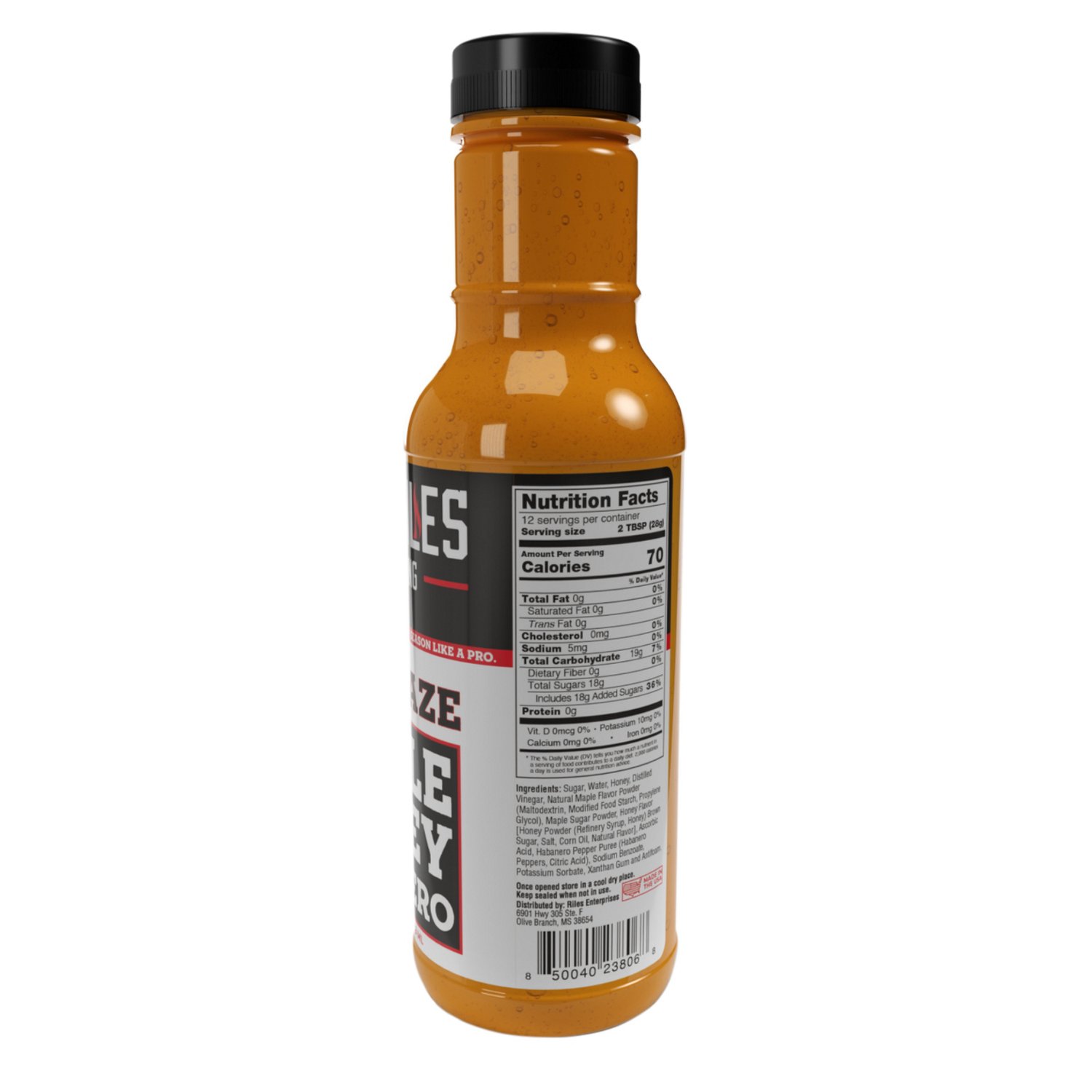 Heath Riles BBQ 12 oz. Maple Honey Habanero Glaze - view number 2