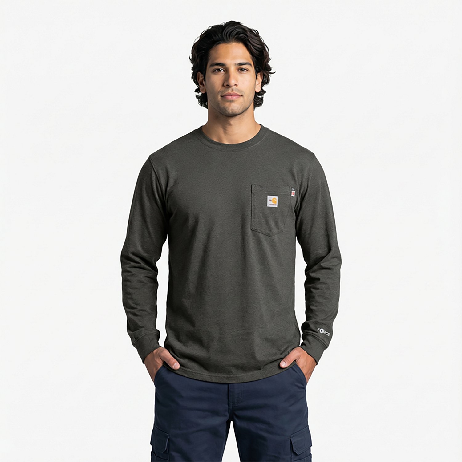 Carhartt Men's Flame Resistant Force Long Sleeve Eagle Graphic T-shirt - view number 2