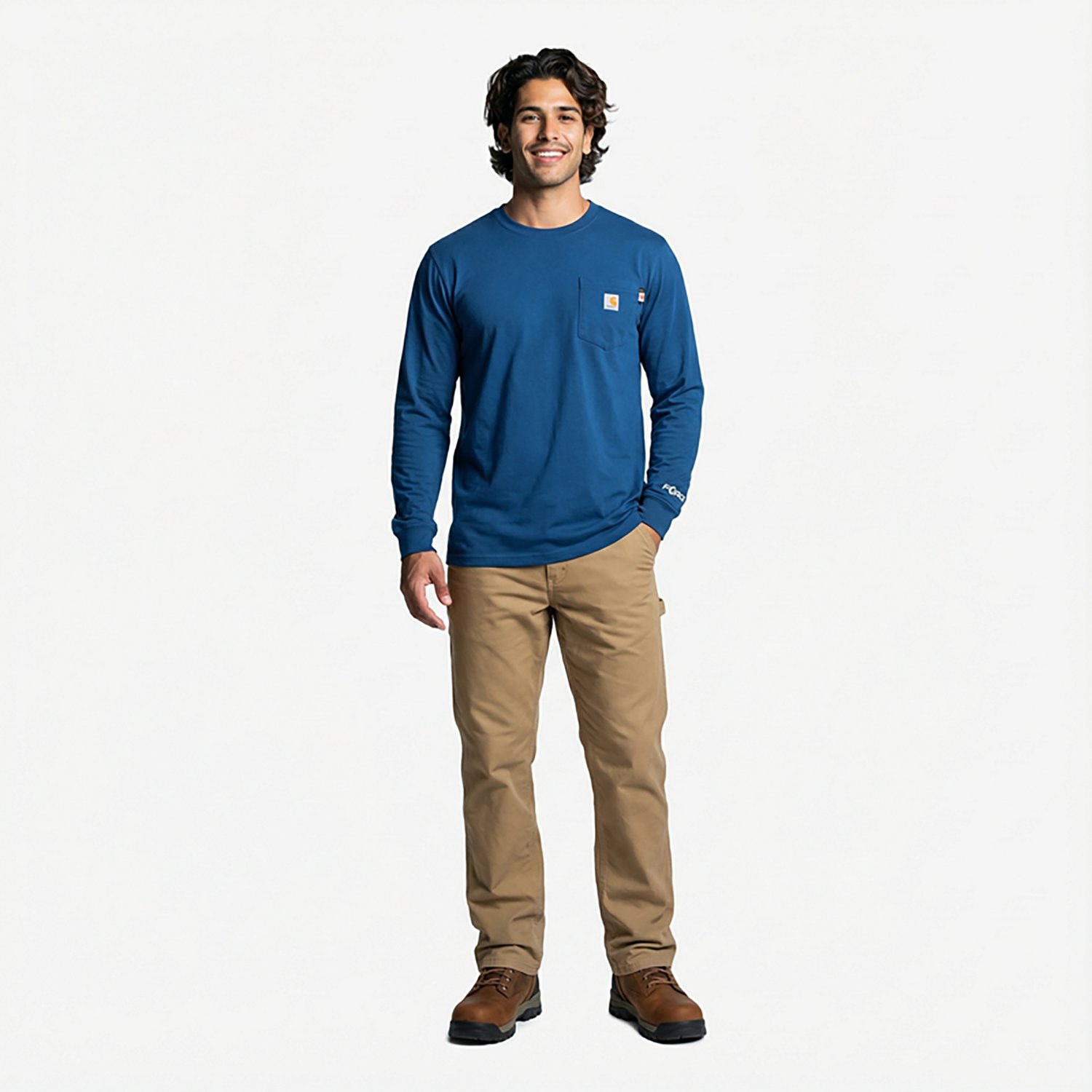 Carhartt Men's Flame Resistant Force Long Sleeve Oil Rig Graphic T-shirt