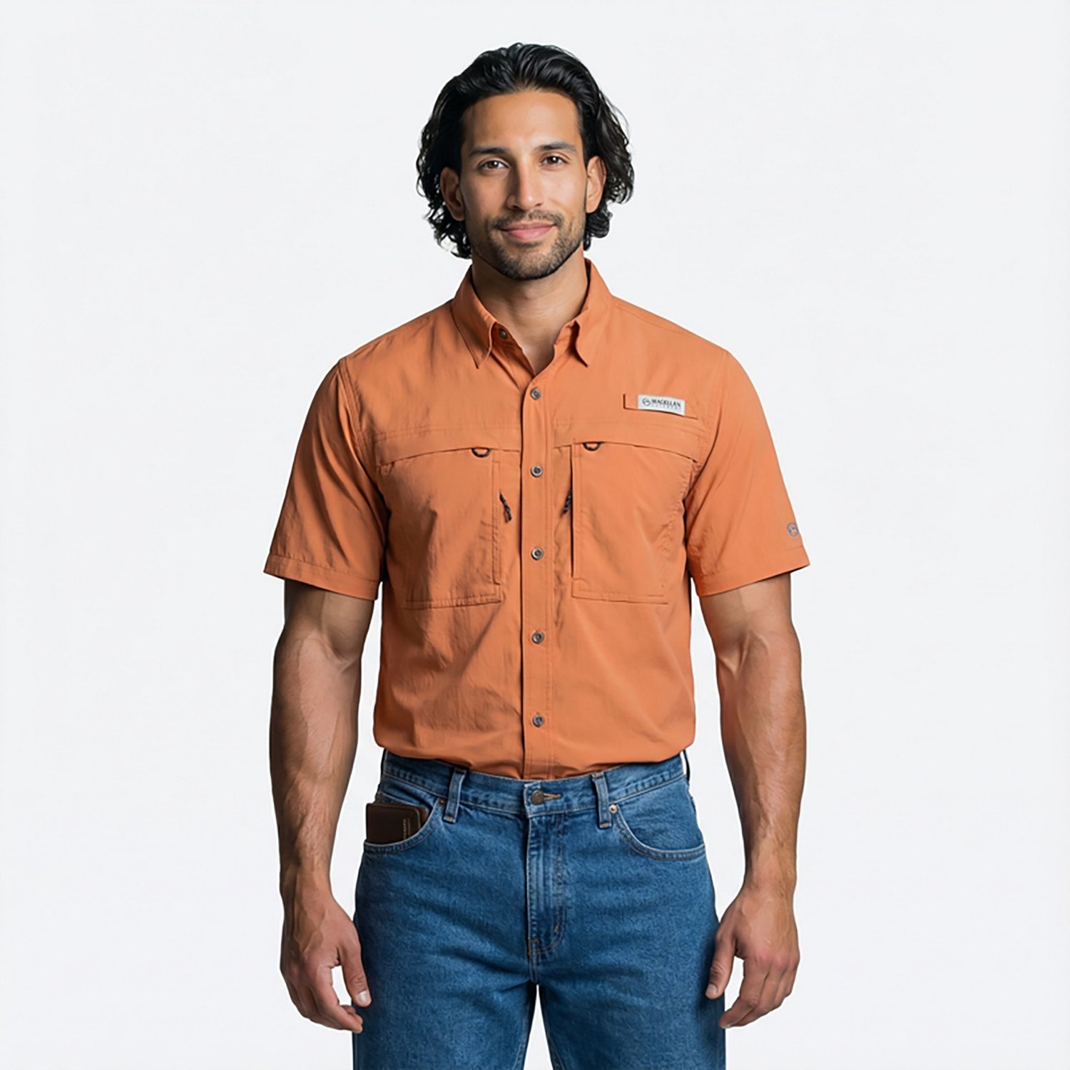 Magellan Outdoors Men's Round Rock Trek Button Down Shirt                                                                        - view number 2