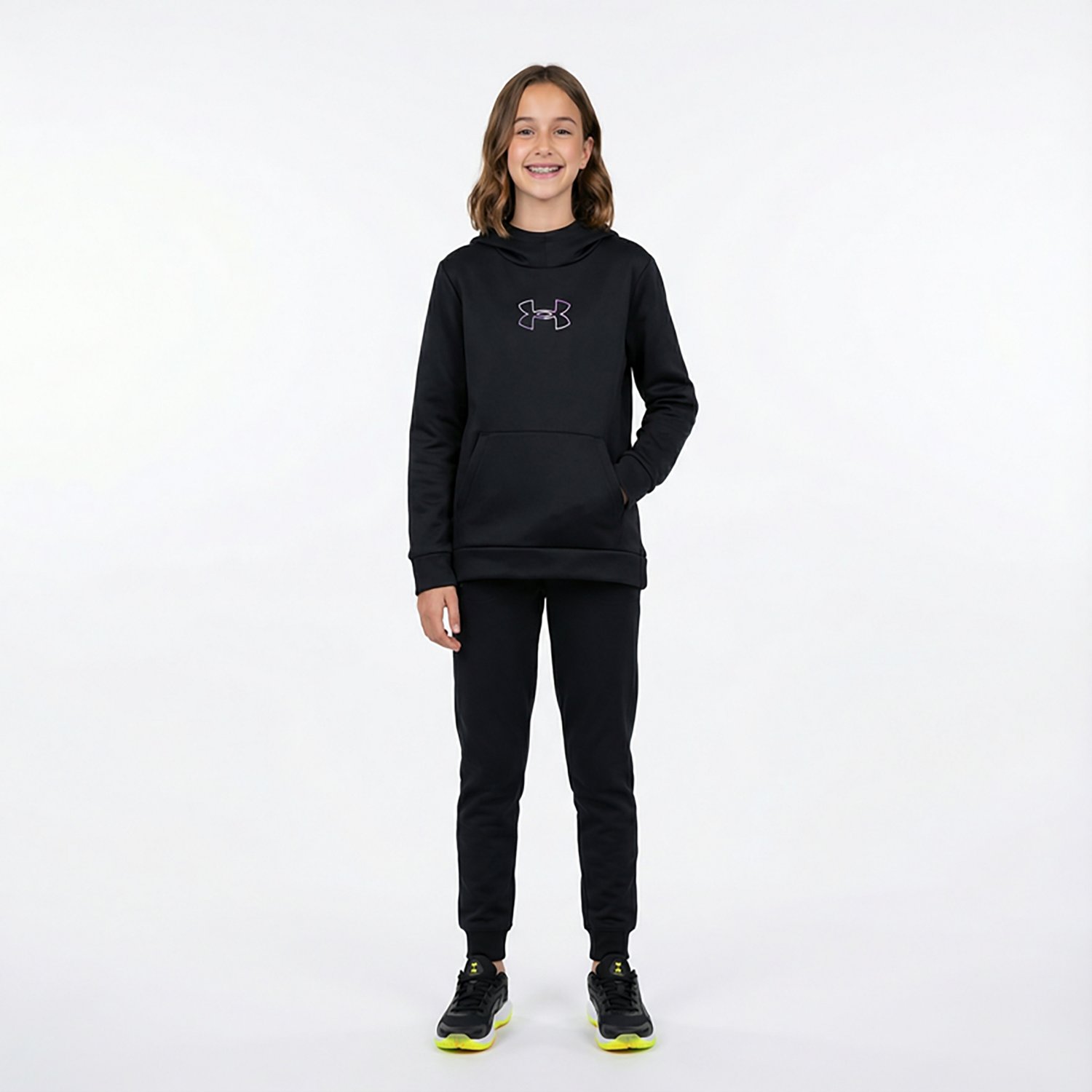 Under Armour Girls' Armour Fleece Big Logo Hoodie