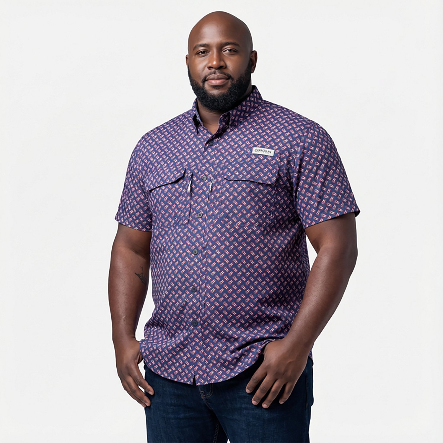 Magellan Outdoors Men's Local State Ohio Print Short Sleeve Shirt - view number 2