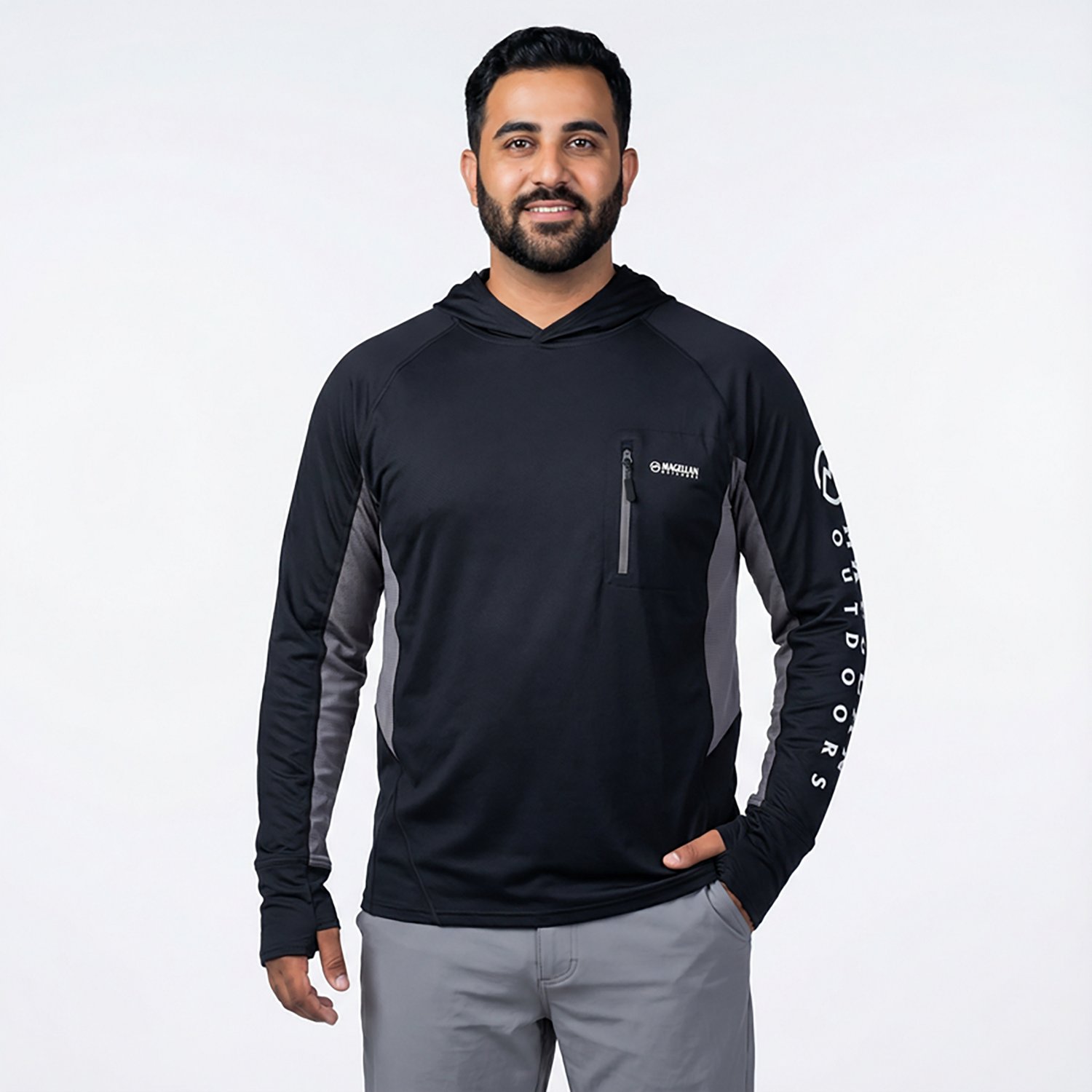 Magellan Outdoors Men's Fish Gear Angler Long Sleeve Hoodie - view number 2