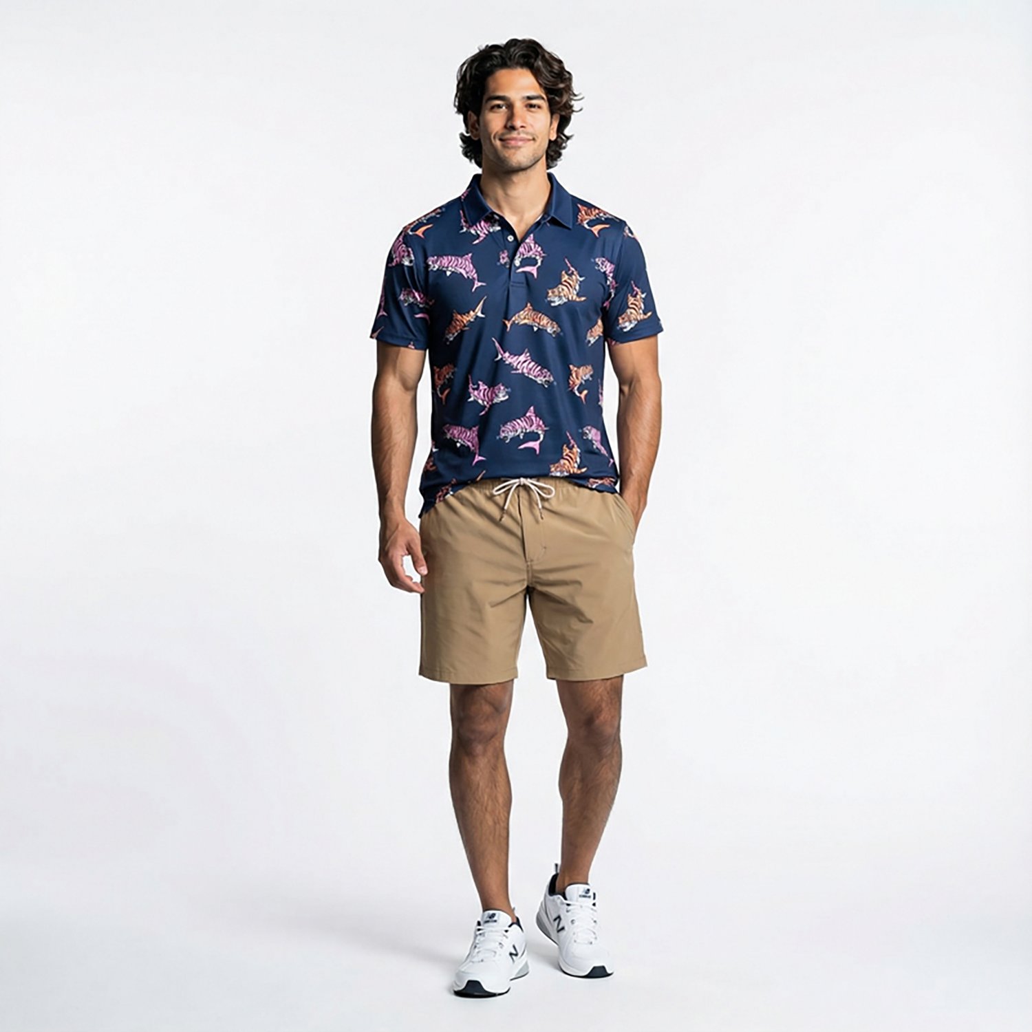 Chubbies Men's The King of the Sea Performance Polo Shirt