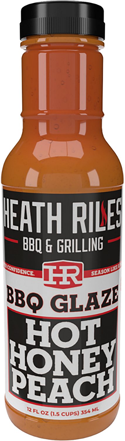 Heath Riles BBQ 12 oz. Hot Honey Peach Glaze