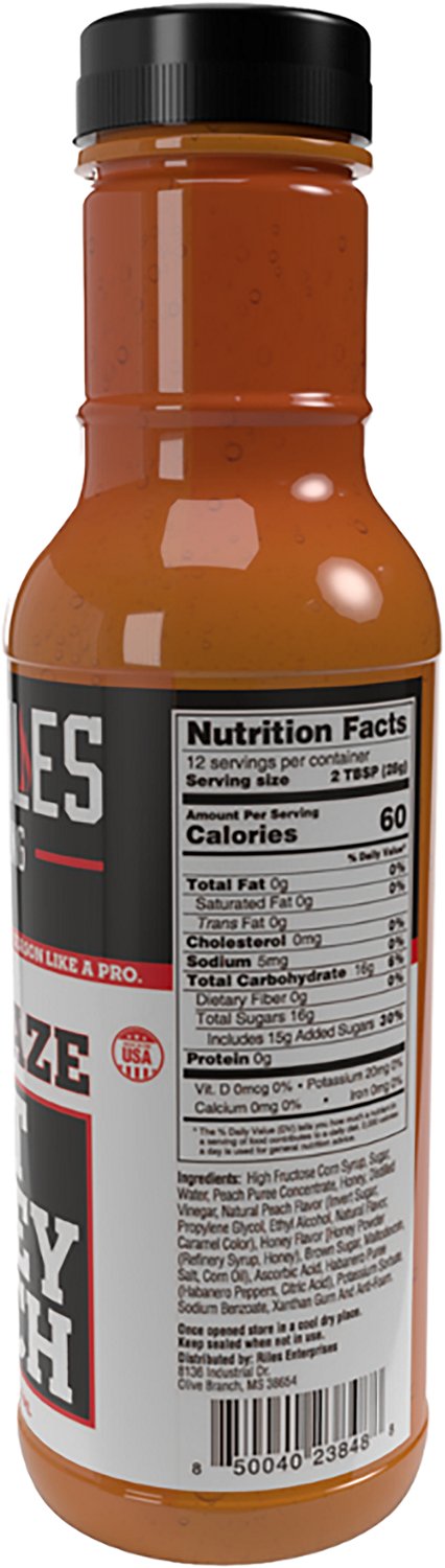 Heath Riles BBQ 12 oz. Hot Honey Peach Glaze - view number 2