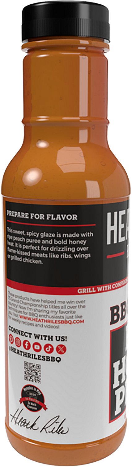 Heath Riles BBQ 12 oz. Hot Honey Peach Glaze - view number 3