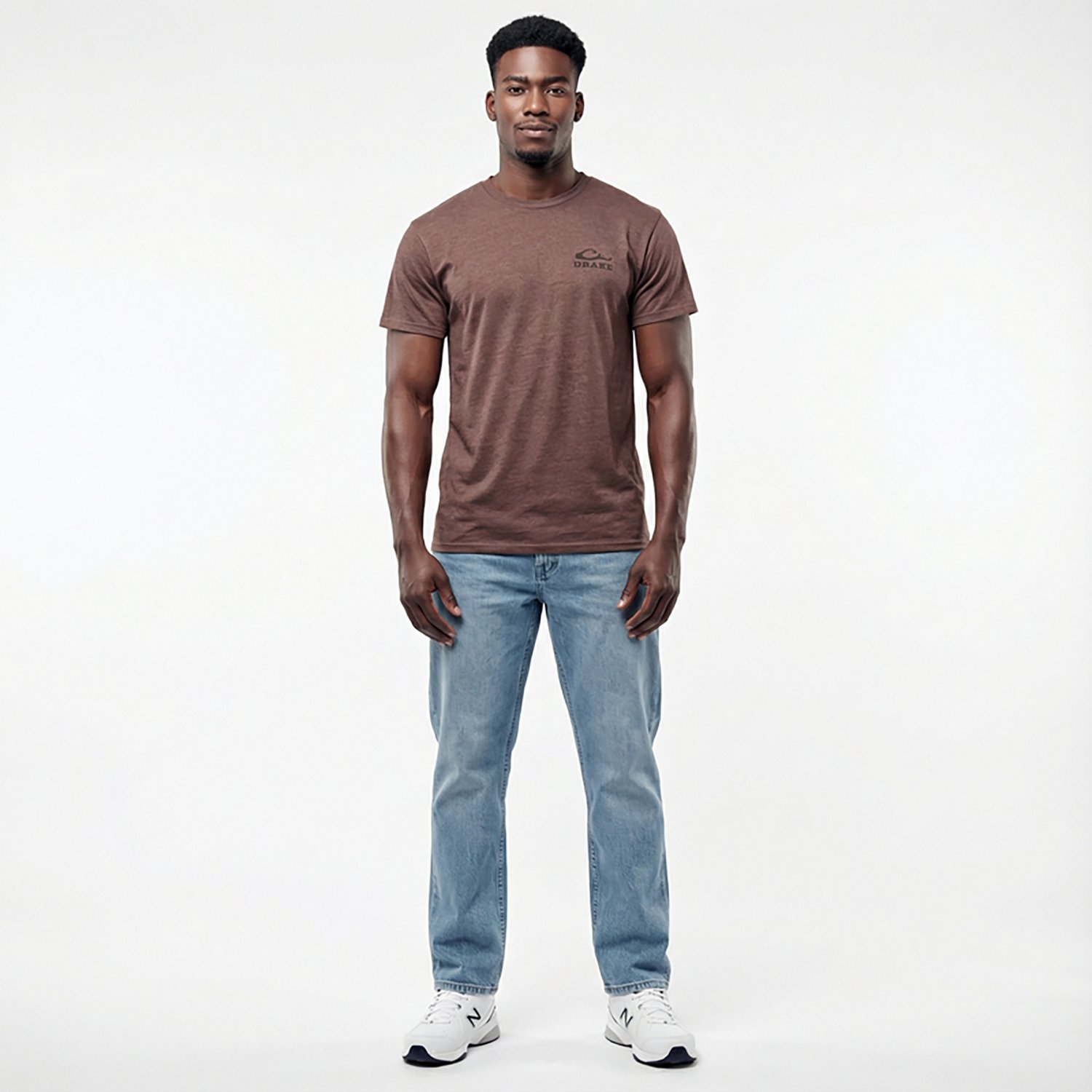 DRAKE WATERFOWL SUNSET DOG DUCK T-SHIRT