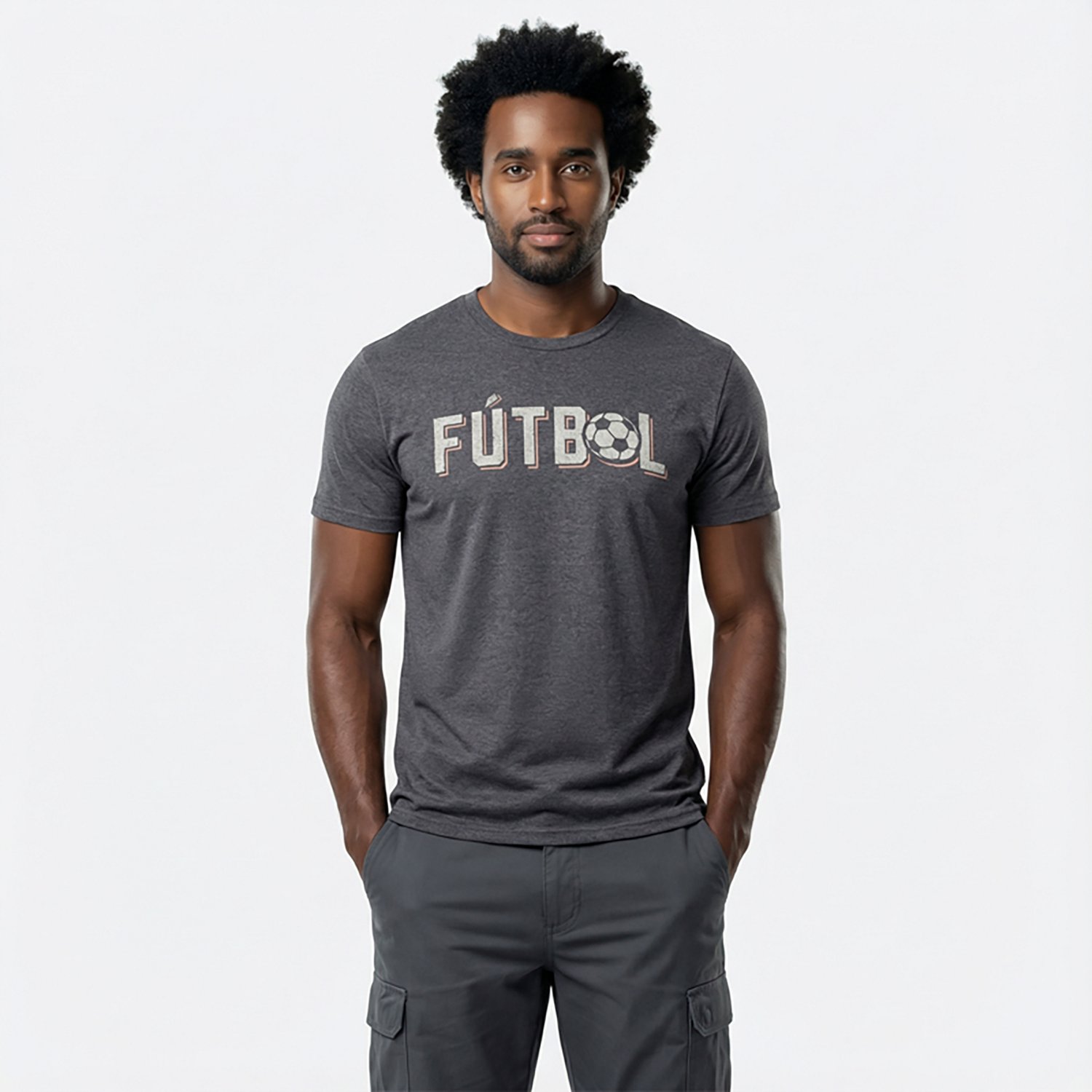 Academy Sports + Outdoors Men's Futbol Graphic T-shirt - view number 2