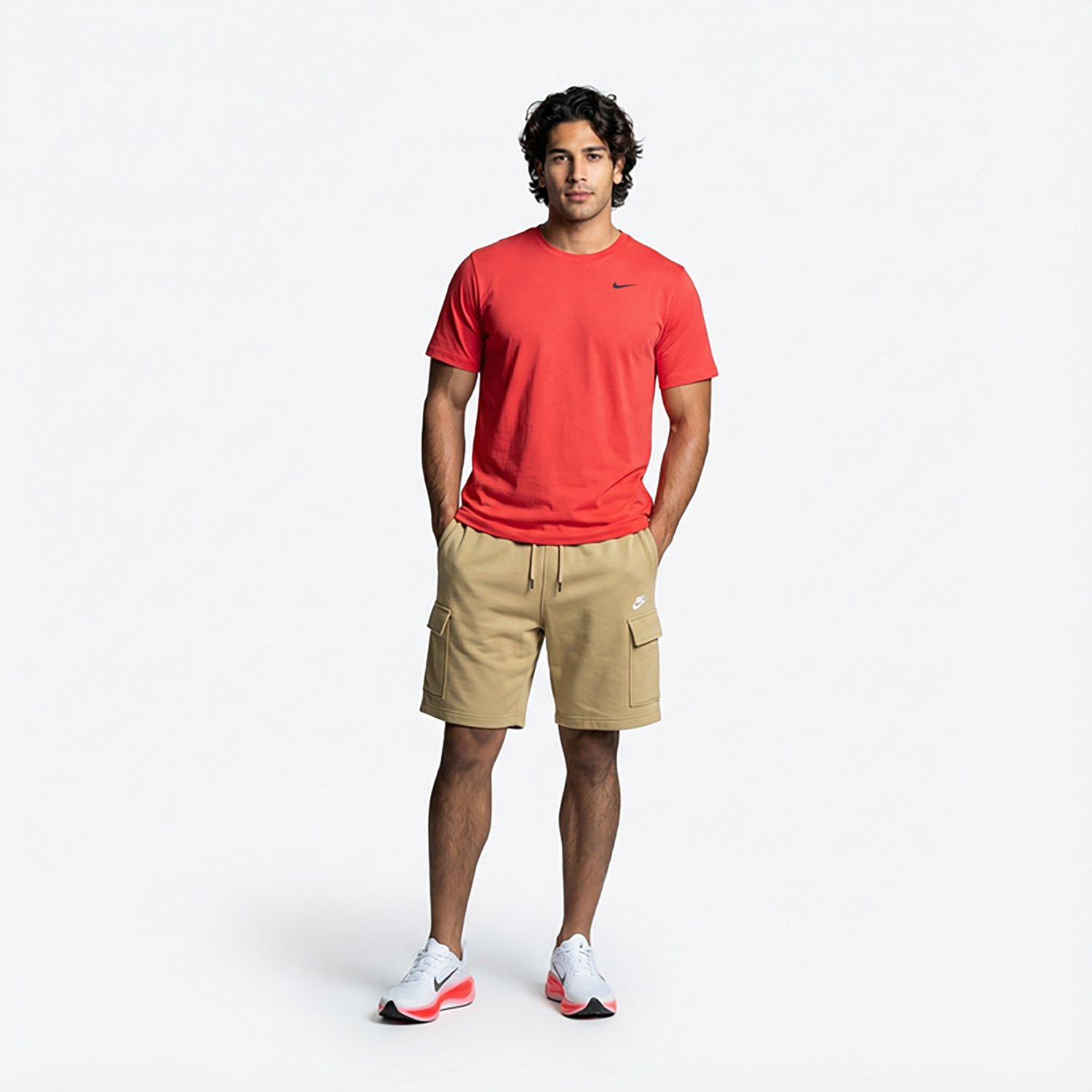 Nike Men's Club Men's Brushed Fleece Cargo Shorts 9.5 in