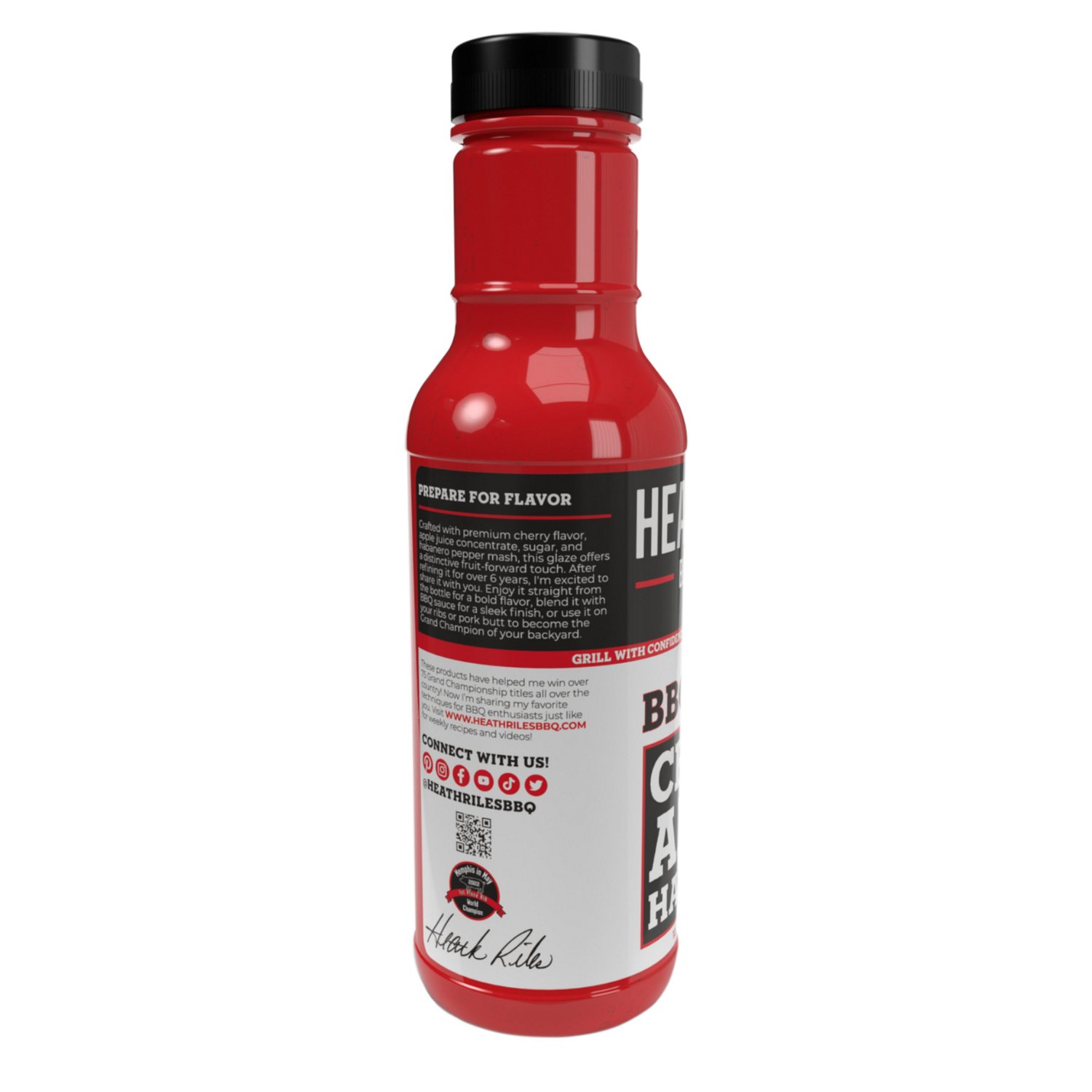 Heath Riles BBQ 12 oz. Cherry Apple Habanero Glaze - view number 3
