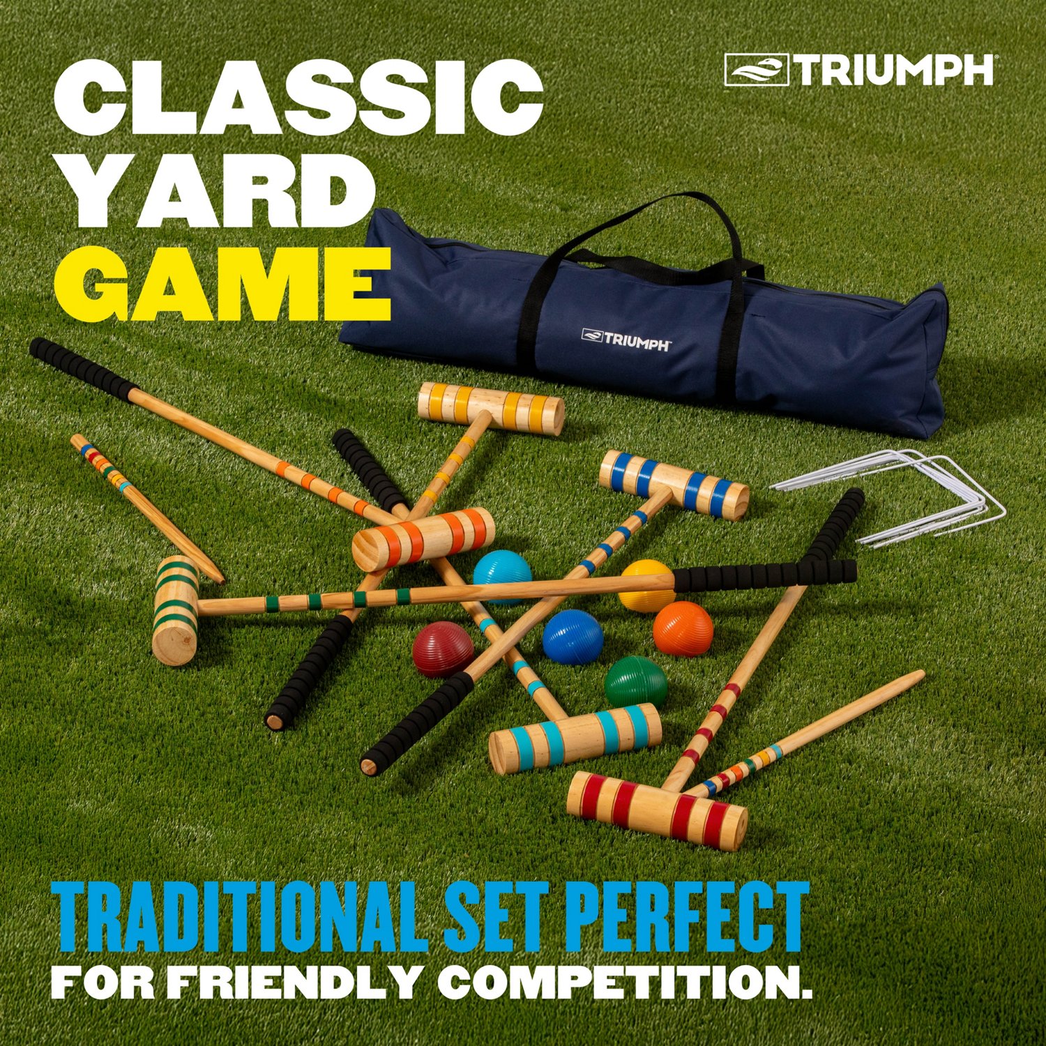 Triumph Deluxe Croquet Set - view number 2